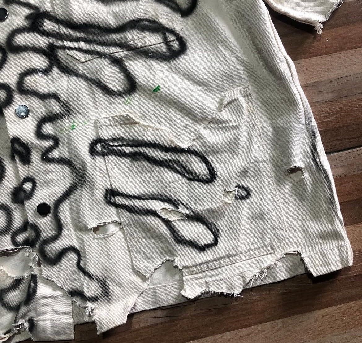 Hysteric Glamour 2000s Takeo Kikuchi Skeleton Destroy Snap Shirt y2k Size US L / EU 52-54 / 3 - 6 Thumbnail