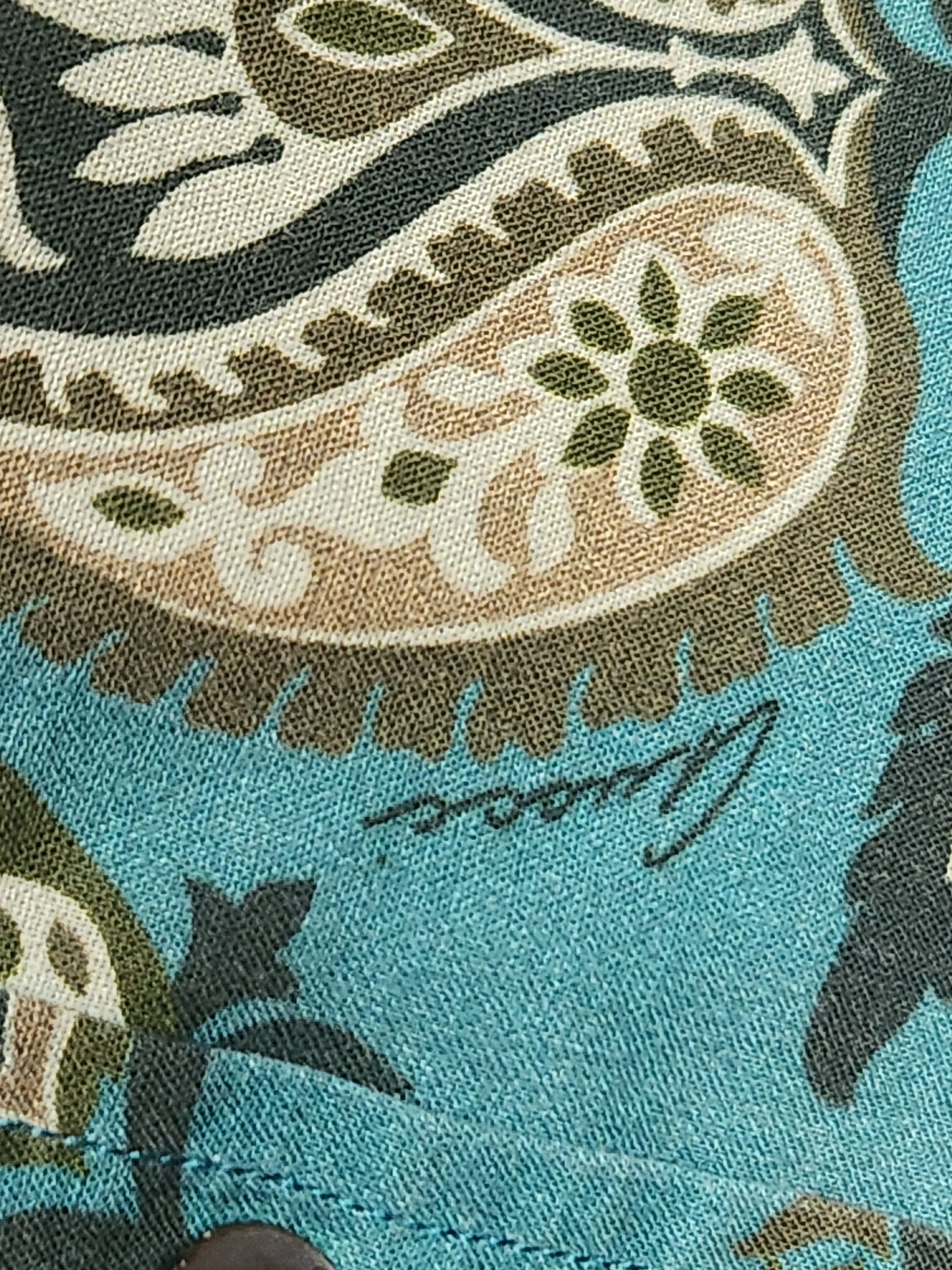 Gucci turquoise teal paisley Size US S / EU 44-46 / 1 - 2 Thumbnail