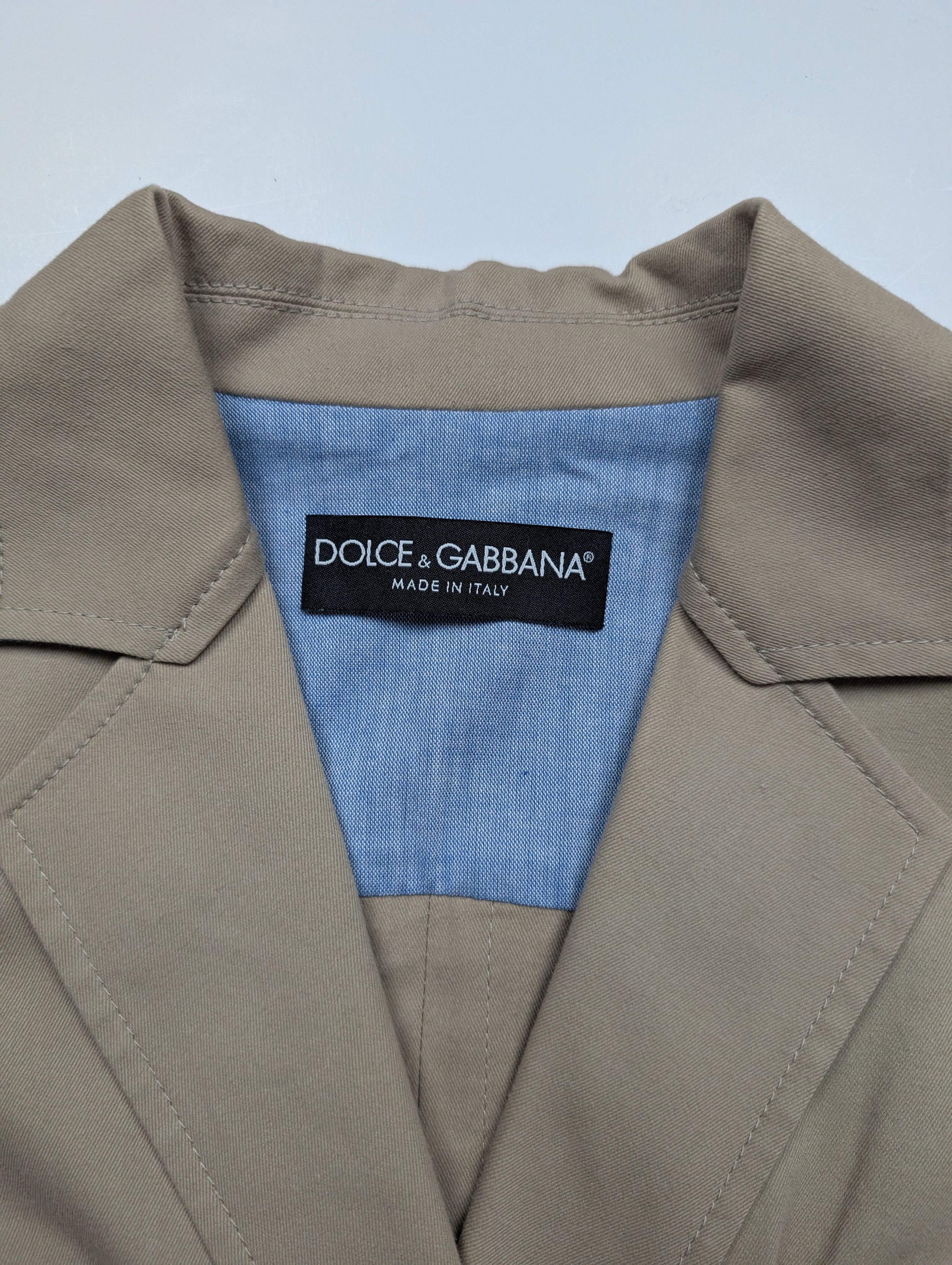 Dolce & Gabbana Beige Double Breasted Short Sleeve Shirt Jacket Size XS / US 0-2 / IT 36-38 - 4 Thumbnail