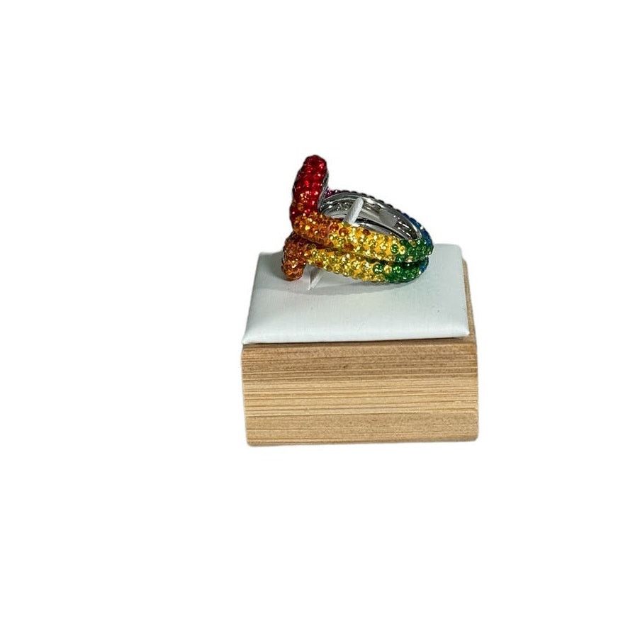 Swarovski Swarovski Atelier Tigris ring Set (2)size52/6 Rhodium plated Size ONE SIZE - 14 Thumbnail