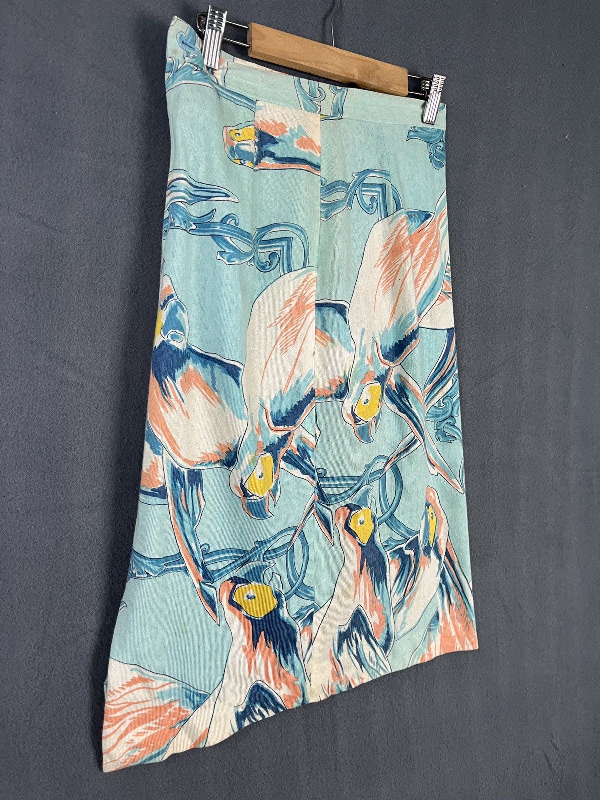 Junko Shimada × Vintage 49 AV Junko Shimada Bird Art High Waist Skirt Size 26" / US 2 / IT 38 - 4 Thumbnail