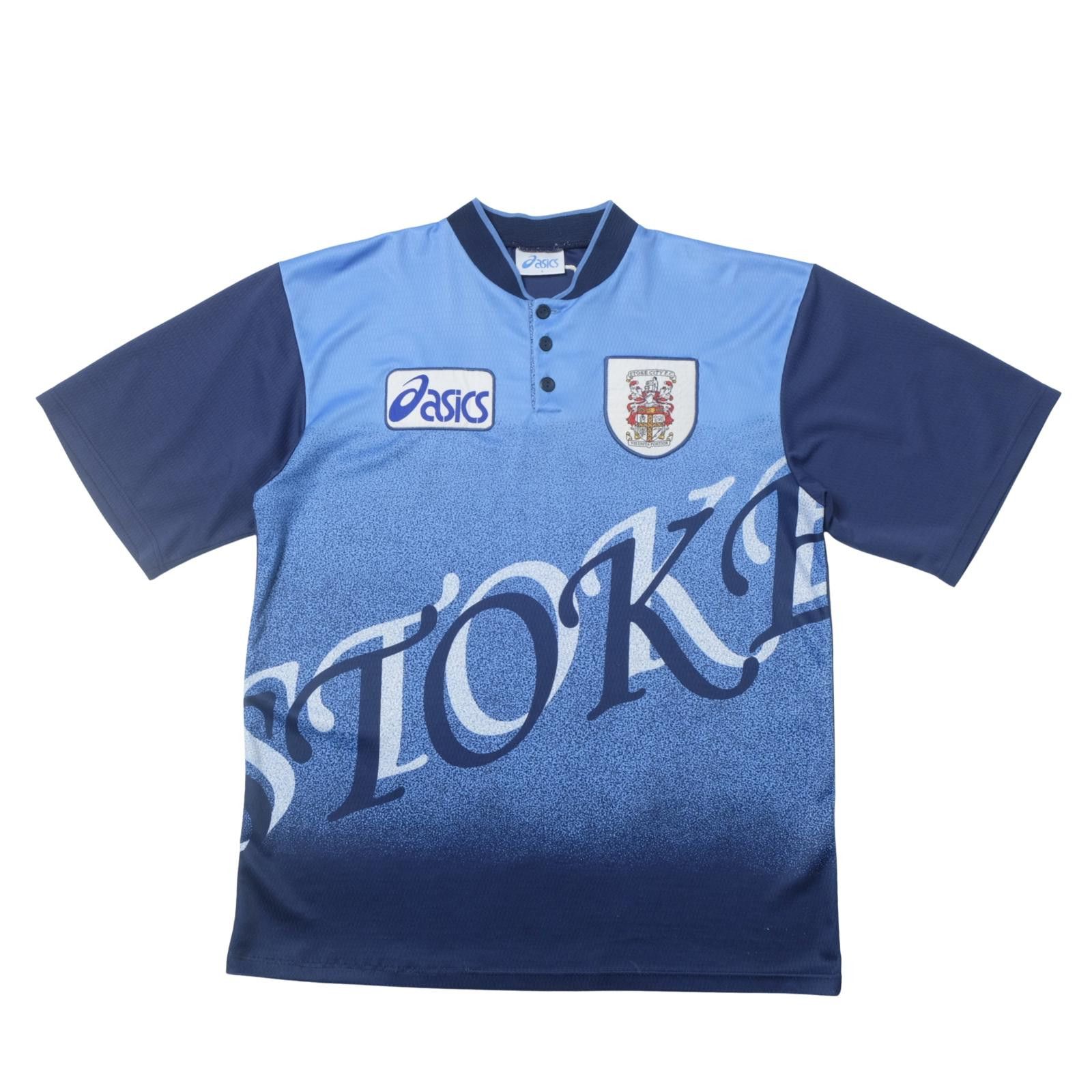 Asics 1996/97 Stoke City Away Shirt Asics (XL) Size US XL / EU 56 / 4 - 1 Thumbnail
