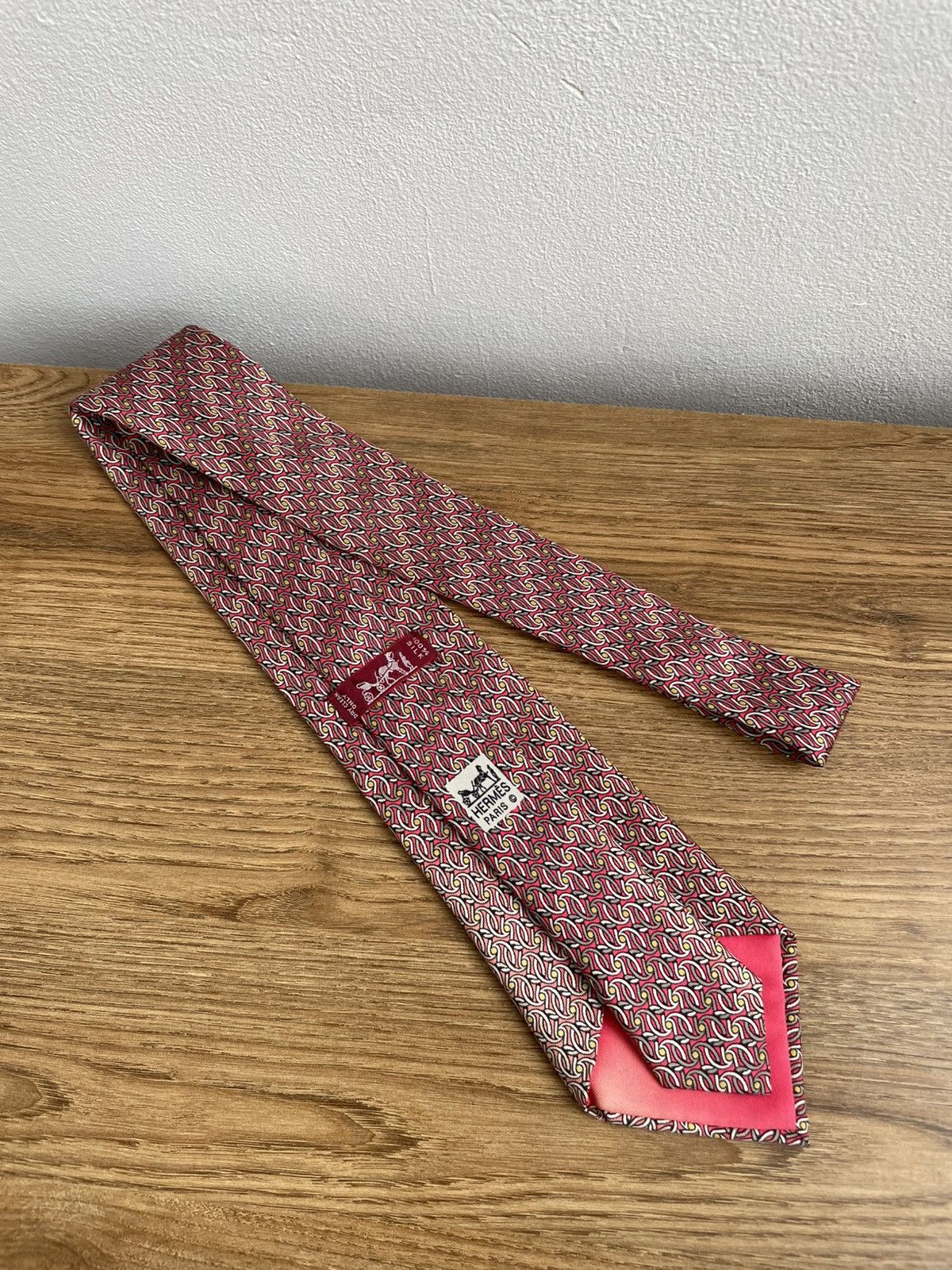 Hermes Hermes Paris Vintage 90s 100% Silk Tie Made France 7454 HA Size ONE SIZE - 2 Thumbnail