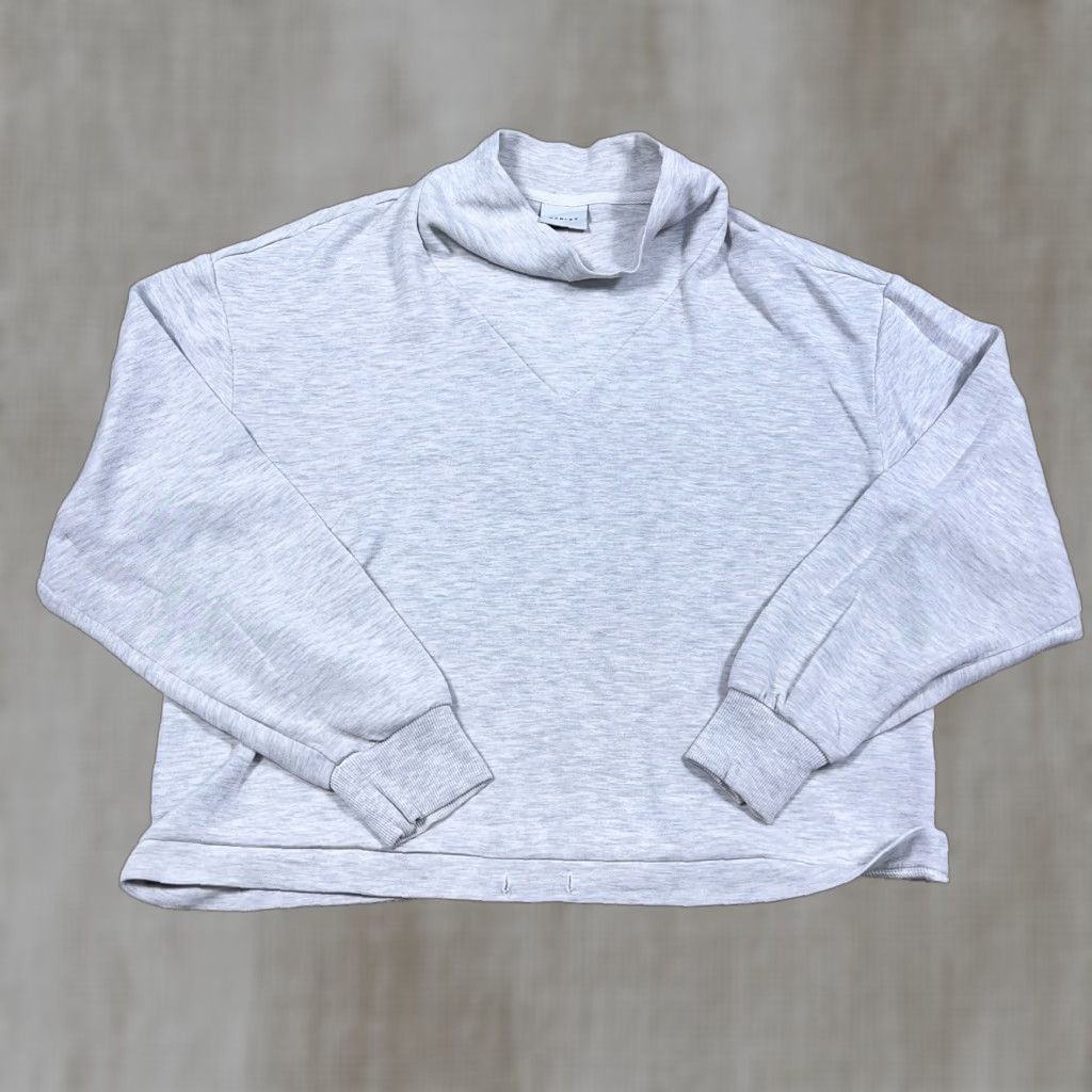 Varley Varley Betsy Sweater Women M Gray Pullover Turtleneck Lightweight Knit Pullover Casual Winter Fall Spring Shirt Womens Size M / US 6-8 / IT 42-44 - 1 Thumbnail