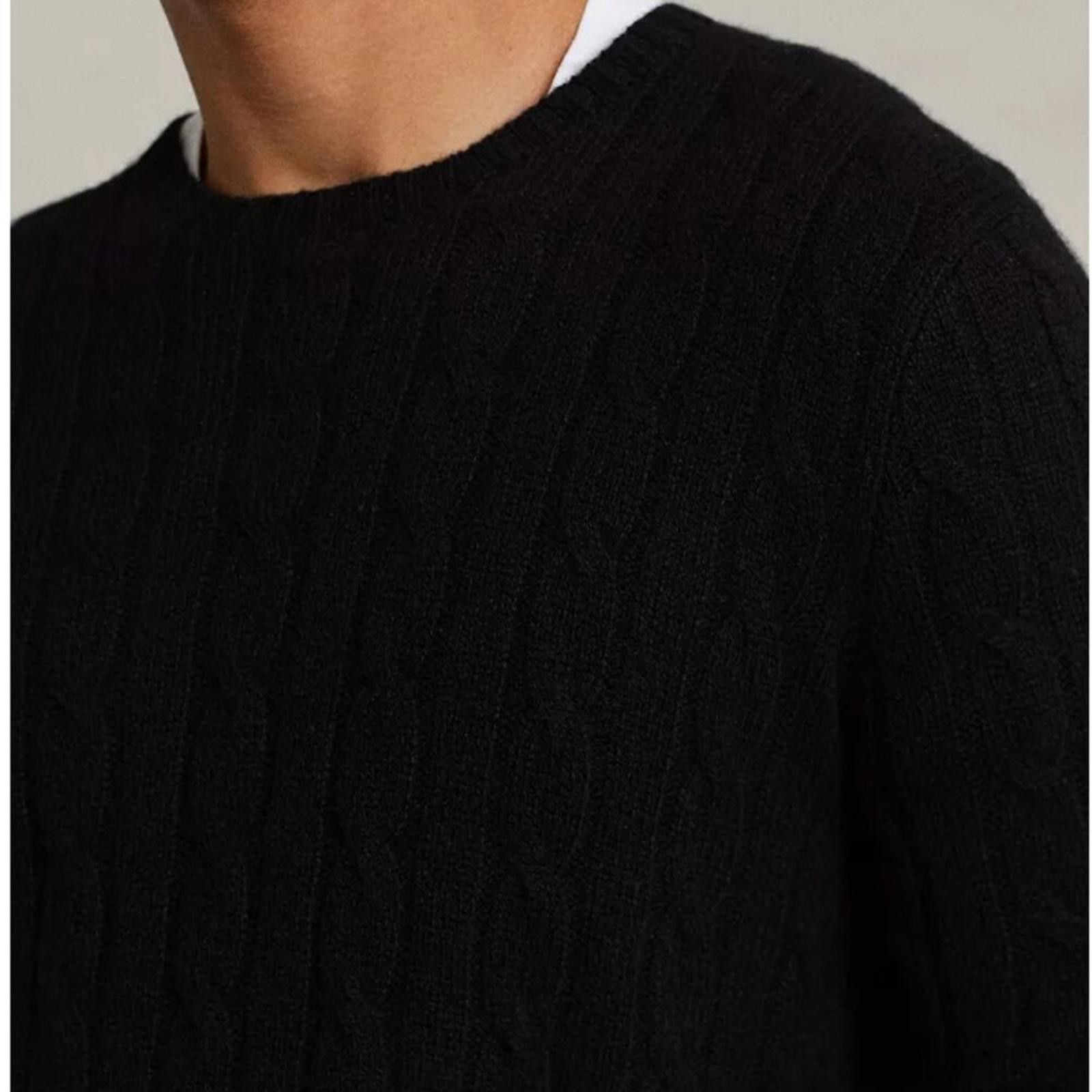 Polo Ralph Lauren Vintage Polo Ralph Lauren Black Cashmere Knit Sweater XL Size US XL / EU 56 / 4 - 4 Thumbnail