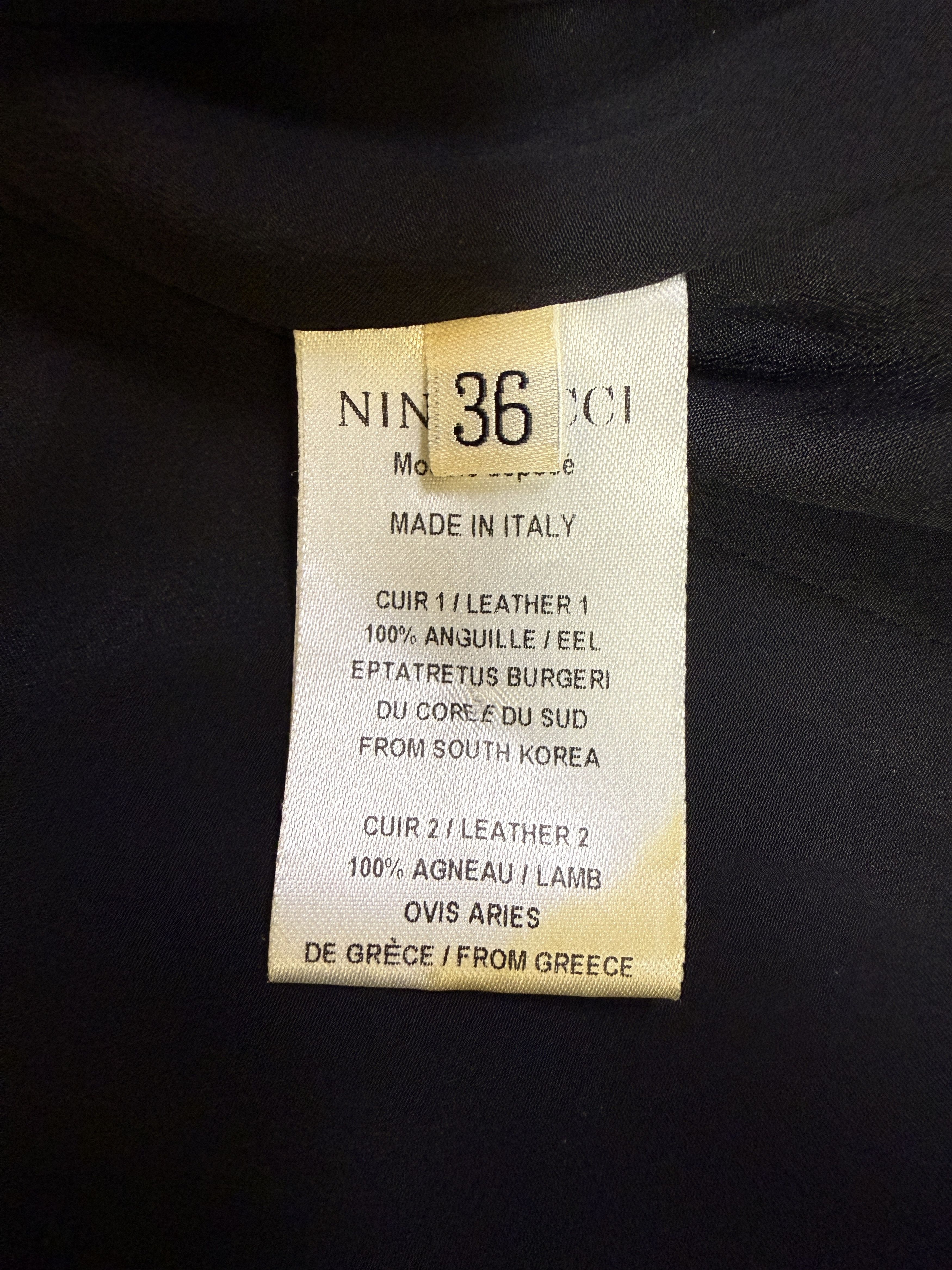 Nina Ricci Nina Ricci Crinkled Eel Trench Coat Size XS / US 0-2 / IT 36-38 - 4 Thumbnail