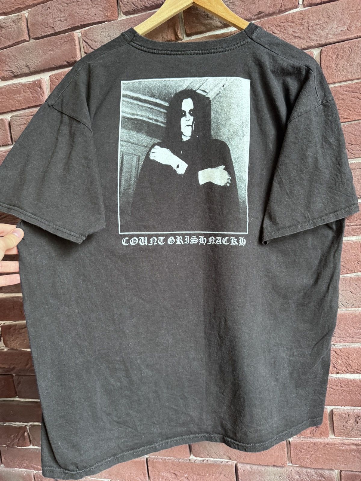 Band Tees Burzum Count Grishnackh Varg Vikernes Black Metal Tshirt Rar Size US L / EU 52-54 / 3 - 6 Thumbnail