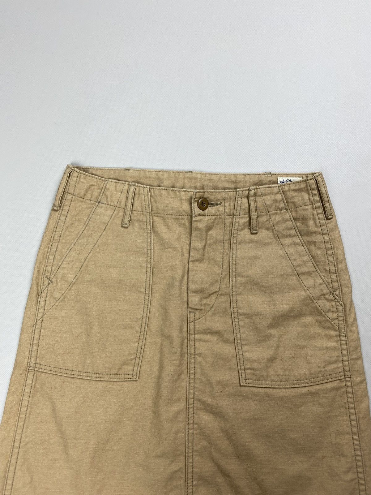 Japanese Brand × Orslow Orslow ladies canvas workwear Back Buckle skirt size 1 Size 26" / US 2 / IT 38 - 9 Thumbnail