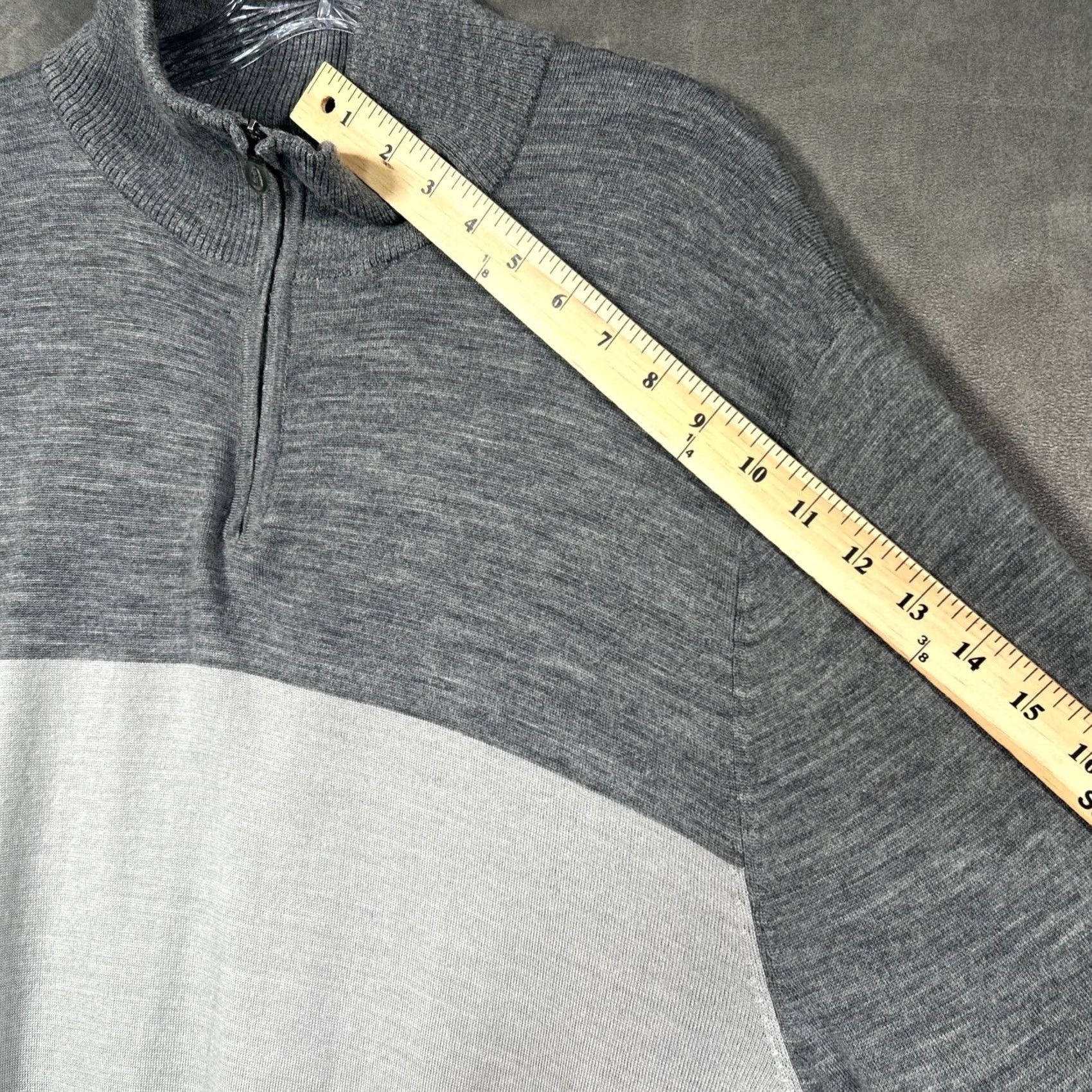 Mizuno Mizuno Golf Mens XXL Gray WindLite Flex Quarter Zip Windproof Pullover Sweater Size US XXL / EU 58 / 5 - 6 Thumbnail