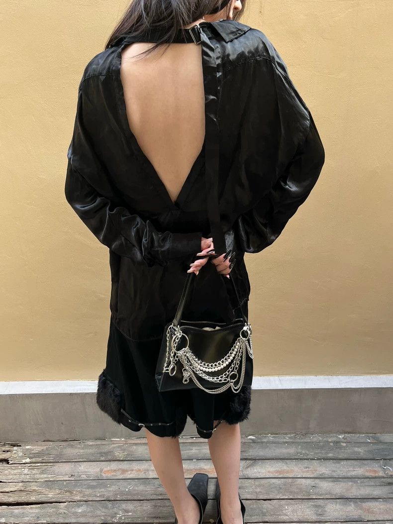 Jil Sander Jil Sander Exquisite backless silk blouse Size XXS / US 00 / IT 34 - 3 Thumbnail