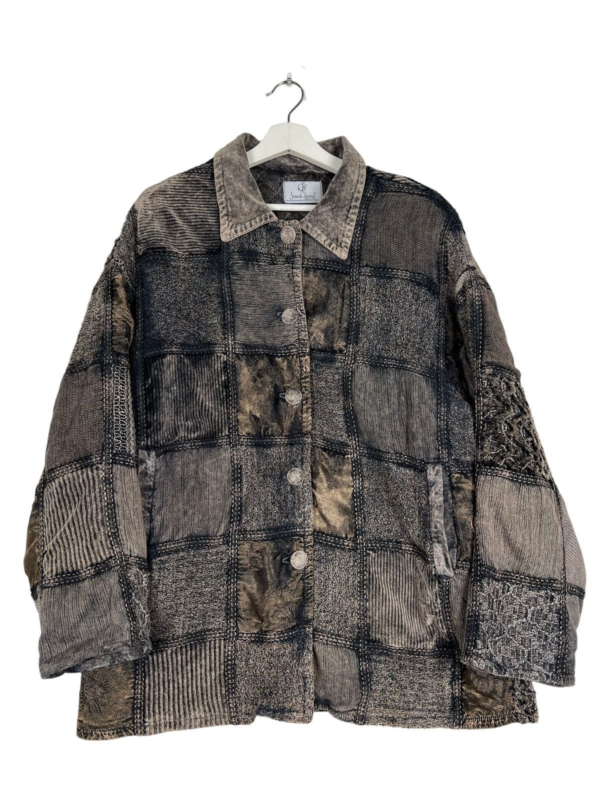Italia Independent 🔥 RARE VINTAGE SUANA PASITEA PATCHWORK BROKEN JACKET Size US S / EU 44-46 / 1 - 3 Thumbnail