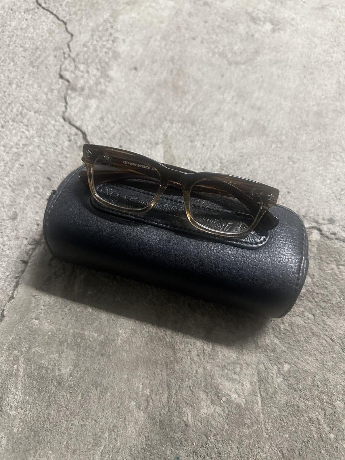 Chrome Hearts Chrome Hearts “Gittin Any? Brown/Clear Translucent Glasses Size ONE SIZE - 2 Thumbnail