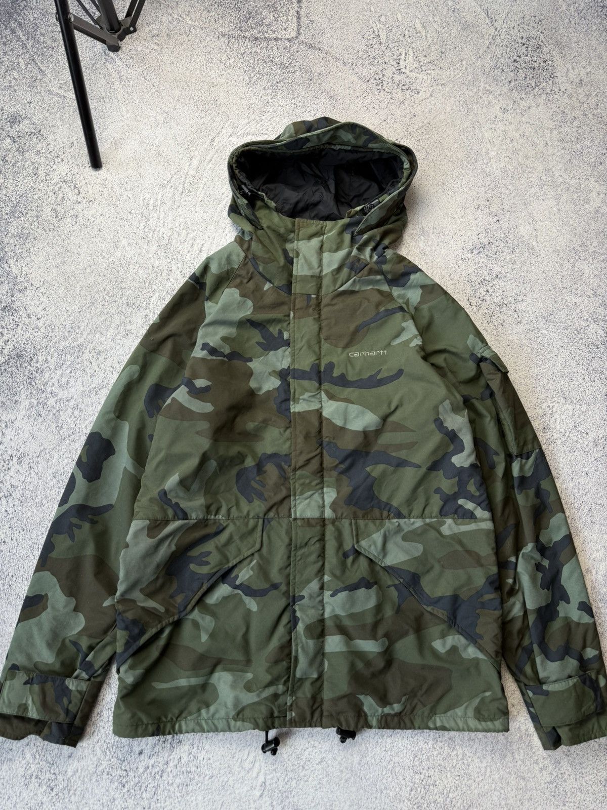 Carhartt Vintage: Carhartt Wax Camo Jacket Y2K Size US S / EU 44-46 / 1 - 6 Thumbnail