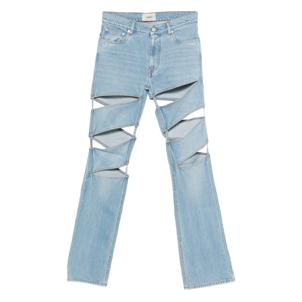Coperni Coperni BLUE Denim - Straight-Leg Jeans Size 28" / US 6 / IT 42 - 1 Thumbnail
