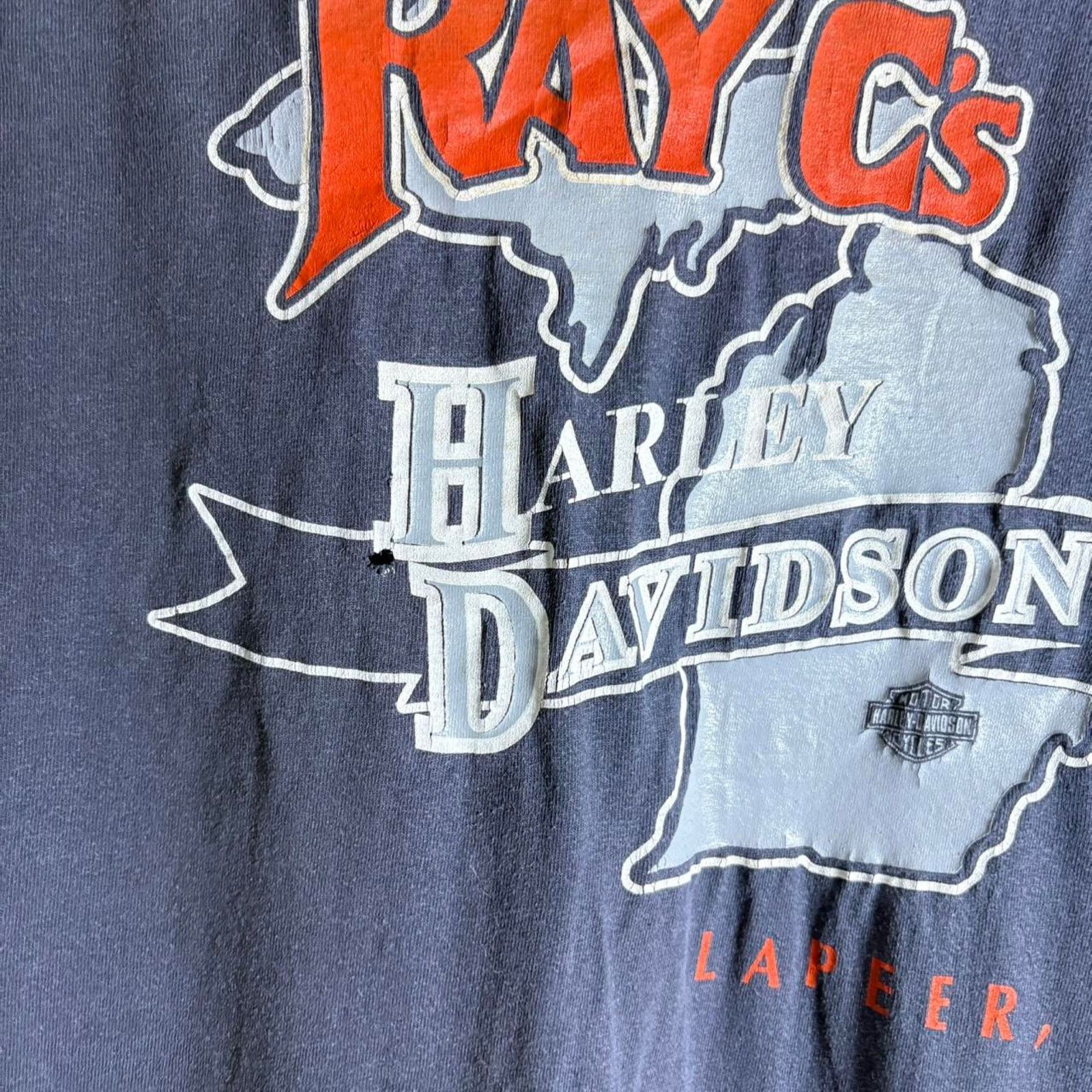 Harley Davidson Vintage harley davidson sun faded black pocket t-shirt usa Size US XXL / EU 58 / 5 - 4 Thumbnail