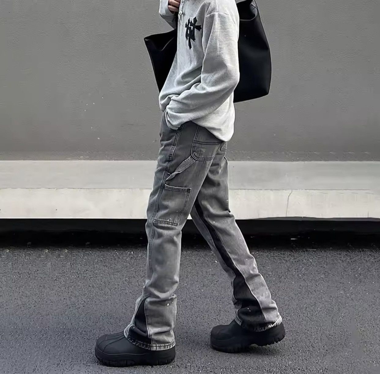 Japanese Brand × Vintage Skinny Jeans Men Street Splash-ink Fashion Size US 30 / EU 46 - 3 Thumbnail
