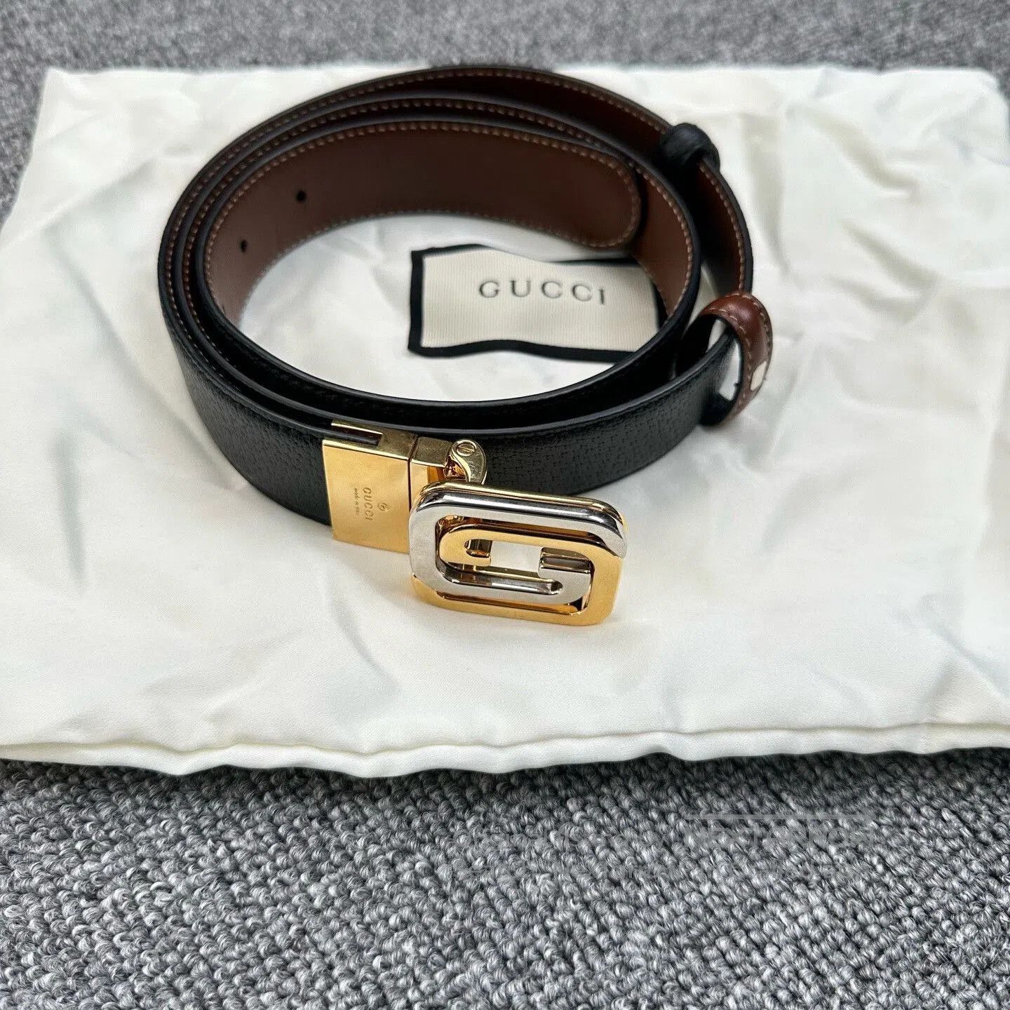 Gucci Gucci Classic Logo Square Belt. Size ONE SIZE - 1 Thumbnail