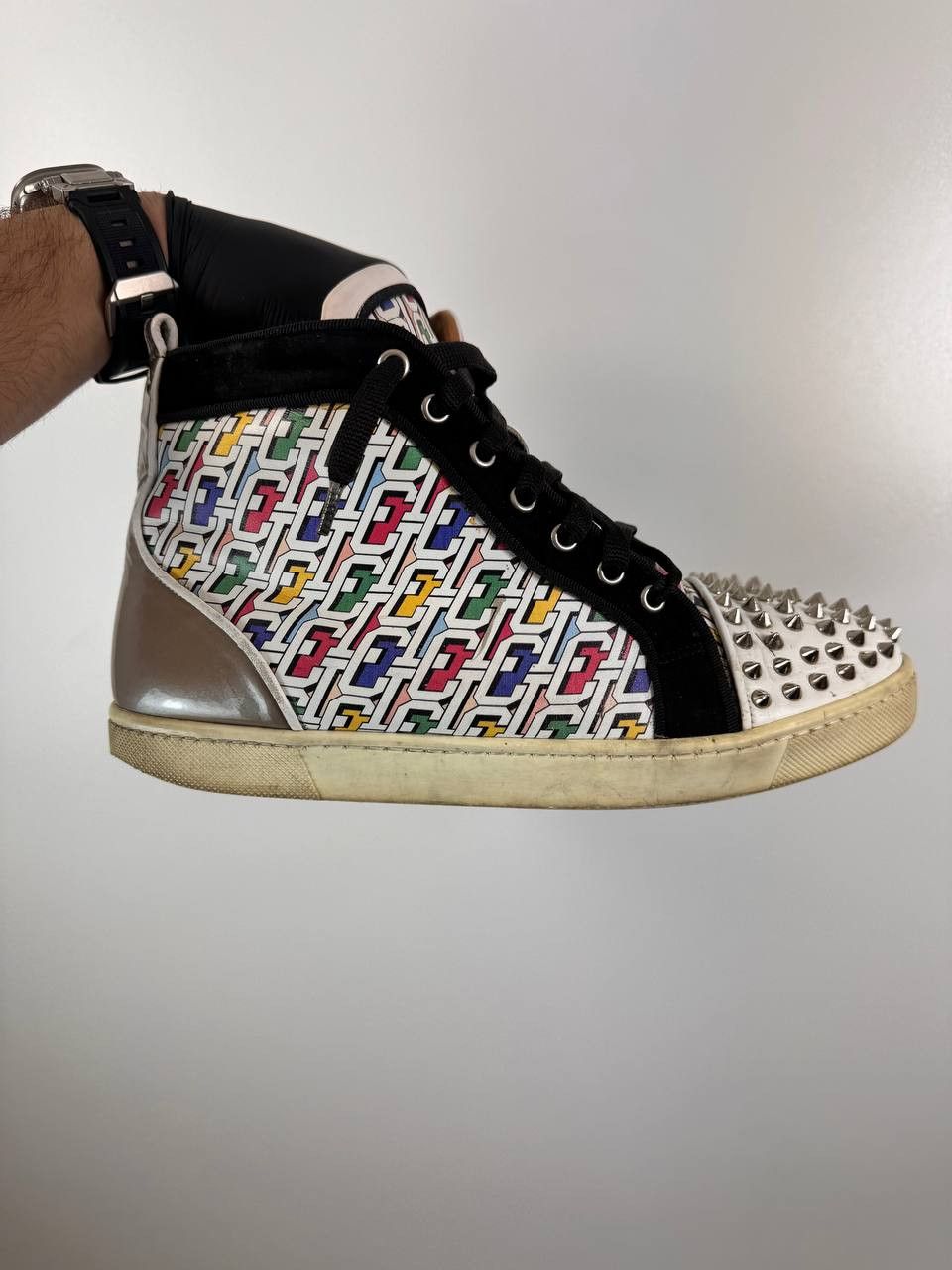 Christian Louboutin Christian Louboutin Louis Spikes Orlato Pattern Sz 42 Size US 9 / EU 42 - 2 Thumbnail