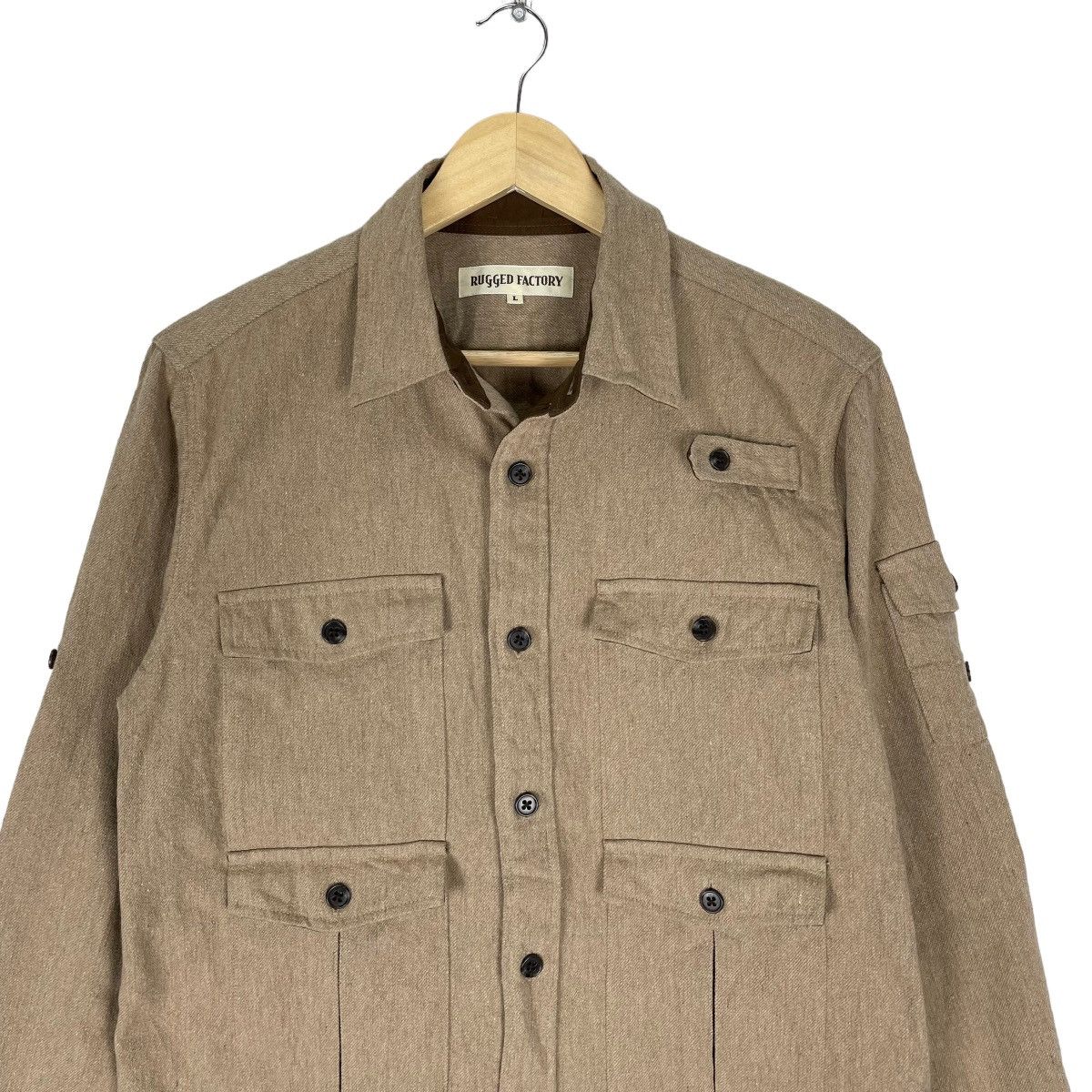 Union LA ☀️RUGGED FACTORY UTILITY MULTI POCKET BUTTON SHIRTS Size US M / EU 48-50 / 2 - 4 Thumbnail
