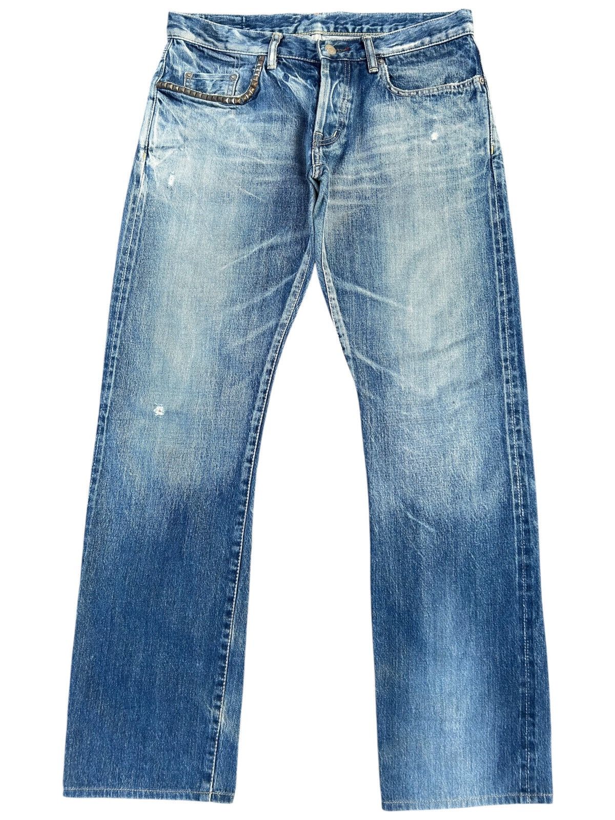 Hysteric Glamour Vintage Hysteric Glamour Selvedge Button Fly Punk Denim Jean Size US 33 - 1 Thumbnail