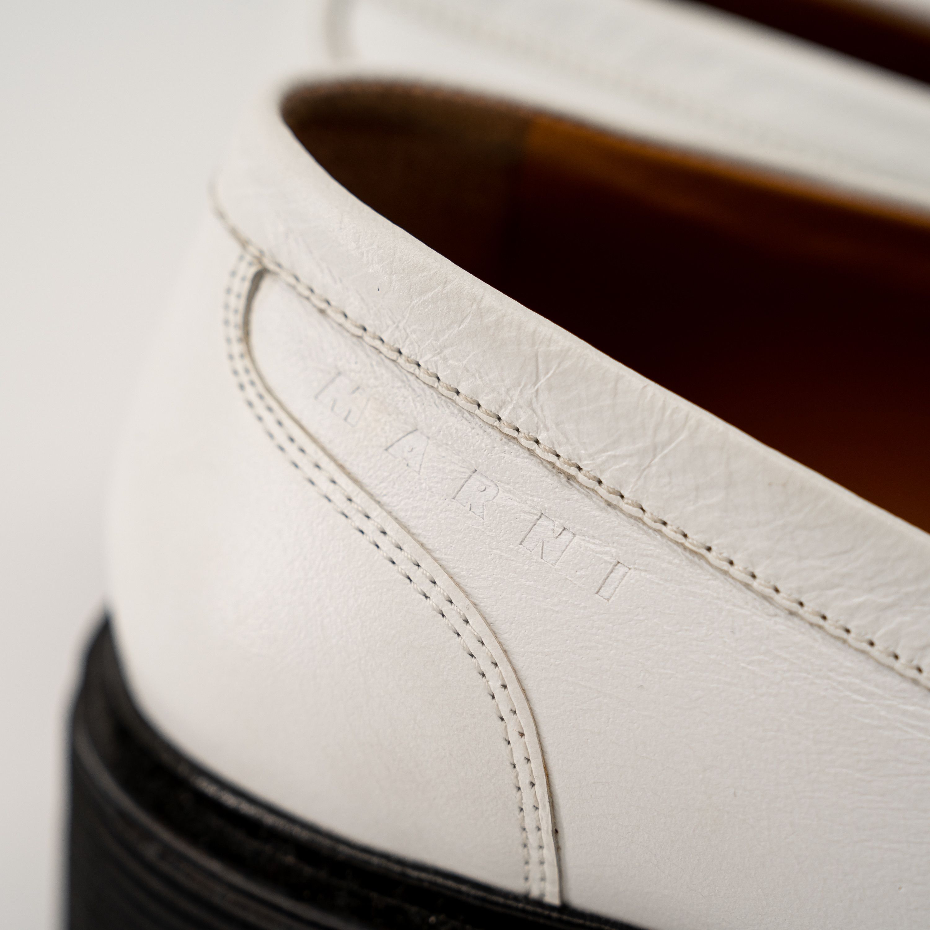 Marni 40 10 US Marni Loafers White Penny Platform Chunky Pierced Size US 10 / IT 40 - 8 Thumbnail