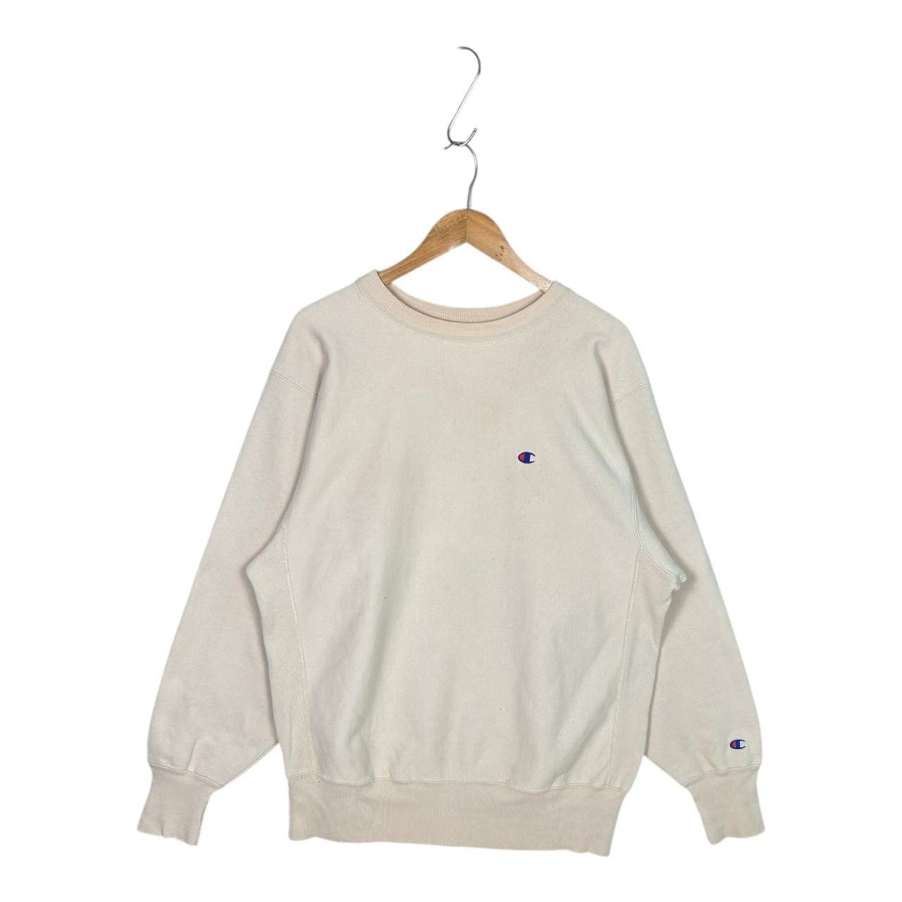Champion 90s Vintage Champion Reverse Weave Sweatshirt XL Cream⁠ Size US XL / EU 56 / 4 - 1 Thumbnail