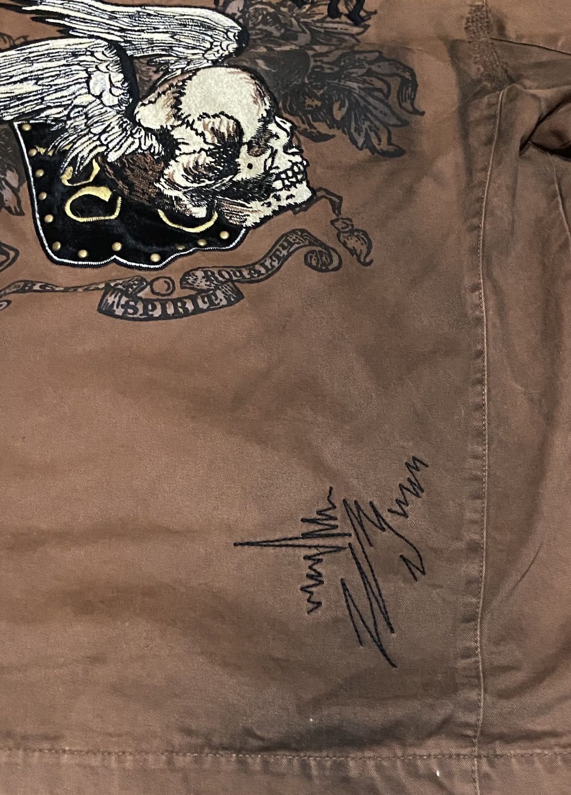 Other Rebel Spirit Skull Biker Jacket Y2K Gothic Streetwear Size US XXL / EU 58 / 5 - 7 Thumbnail