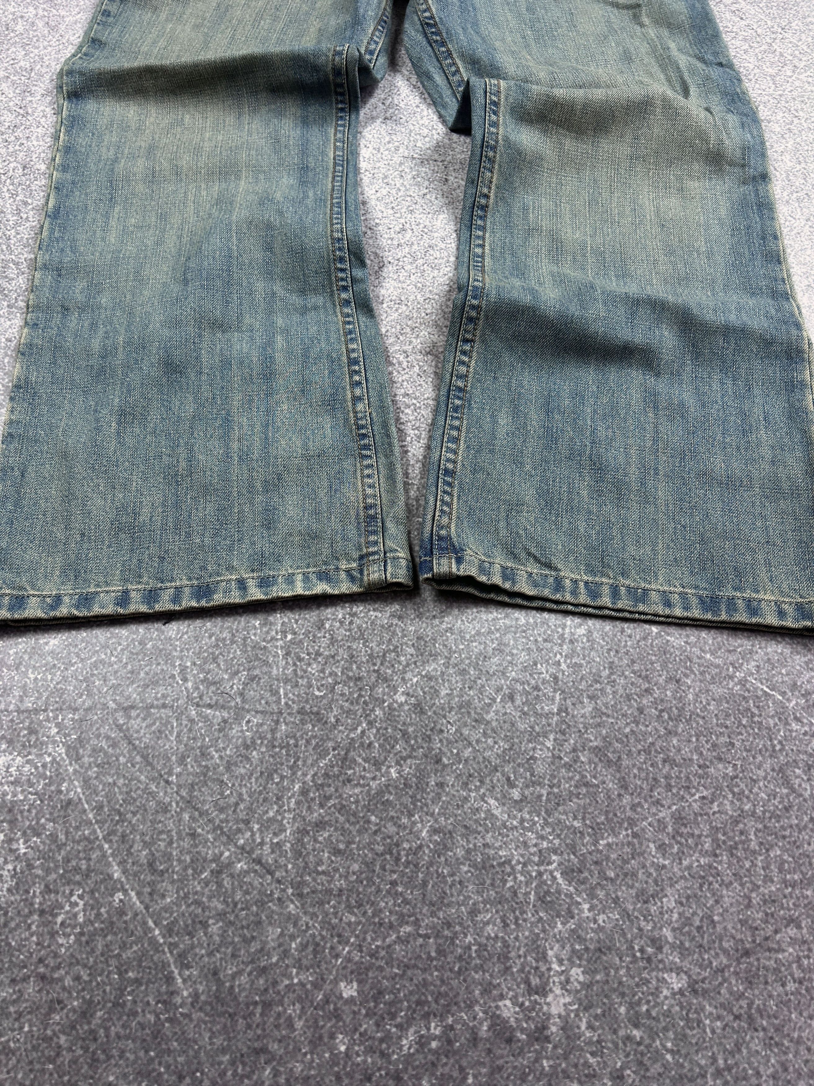 Designer Vintage Rick Owens Junya Watanabe Style Baggy Washed Jeans Size US 32 / EU 48 - 3 Thumbnail