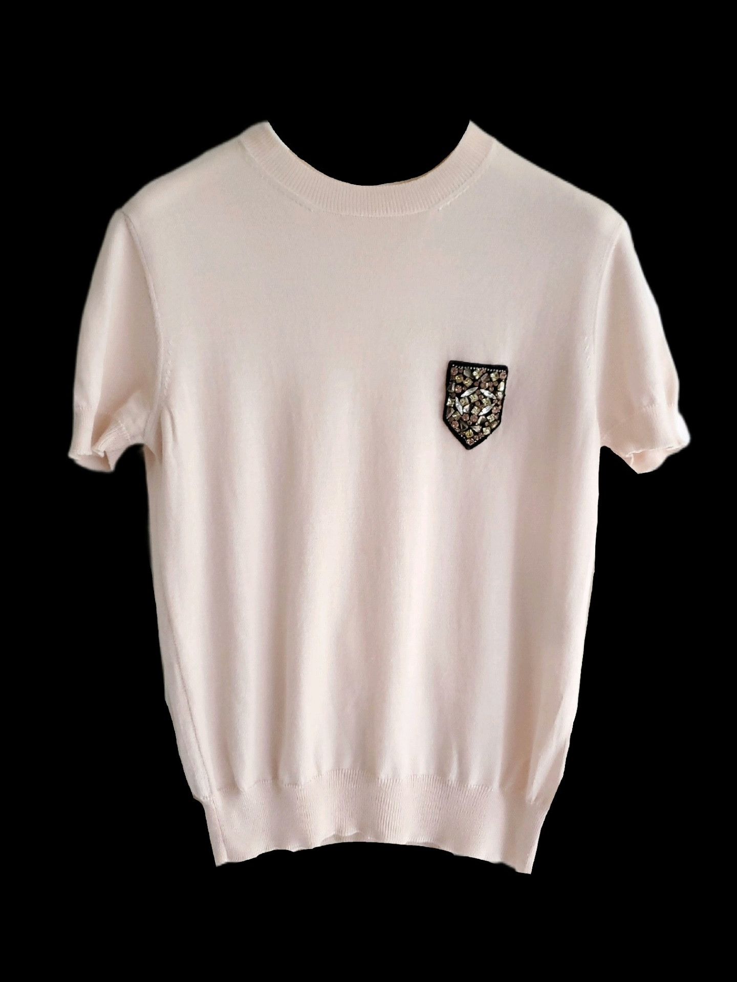 Dior dior pale pink cashmere short sleeve knit Size M / US 6-8 / IT 42-44 - 1 Thumbnail
