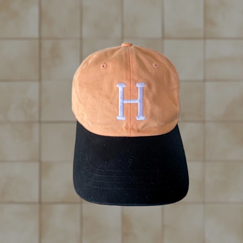 Huf VINTAGE Huf Hat Customade Adjustable Classic Orange H Logo Strapback Cap Size ONE SIZE - 1 Thumbnail