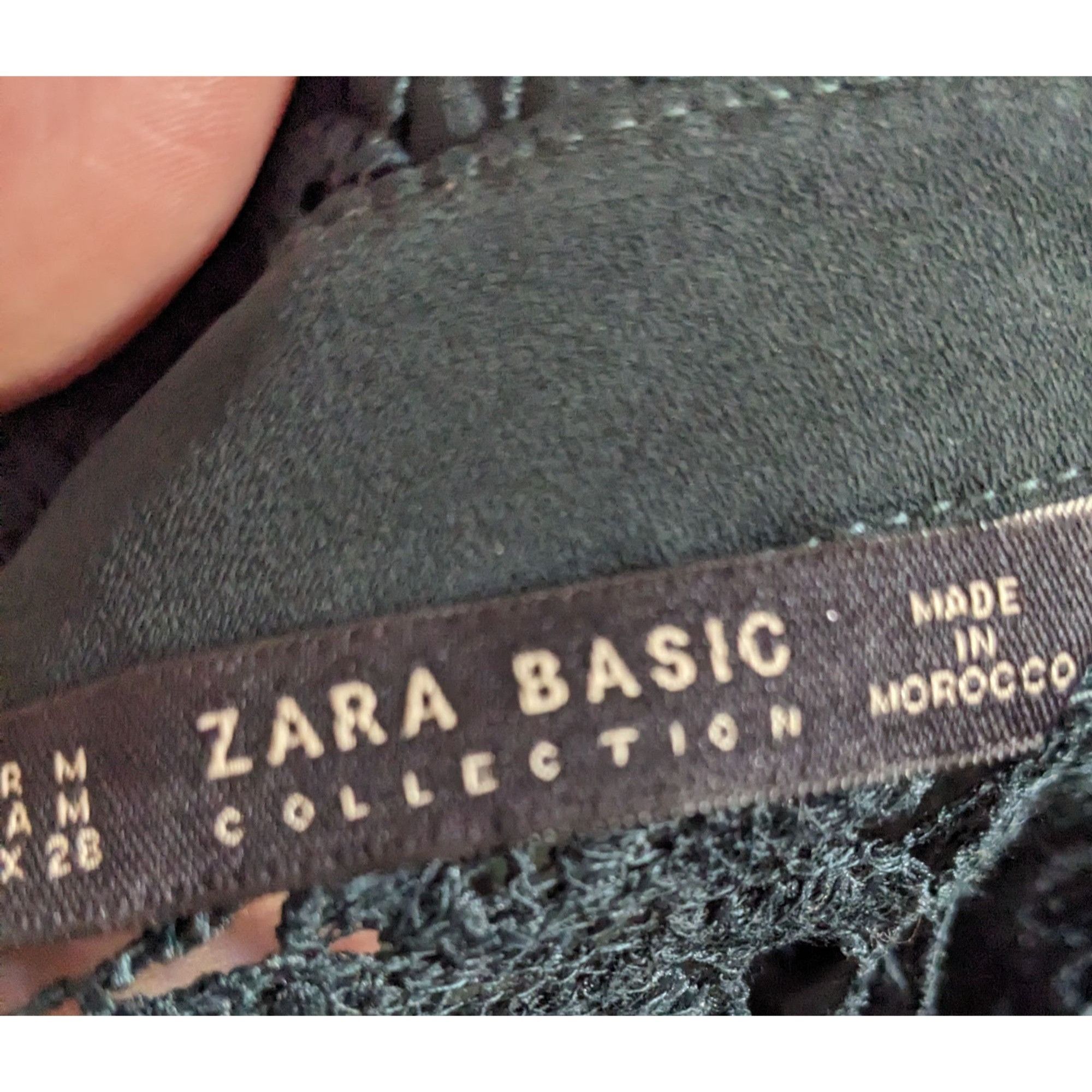 Zara Zara Basic Collection Gothic Black Floral Overlay Dress Size Size M / US 6-8 / IT 42-44 - 10 Thumbnail