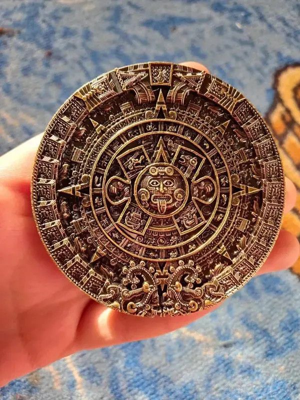Japanese Brand Aztec Solar Calendar Belt Buckle ( no belt ) Size ONE SIZE - 2 Thumbnail