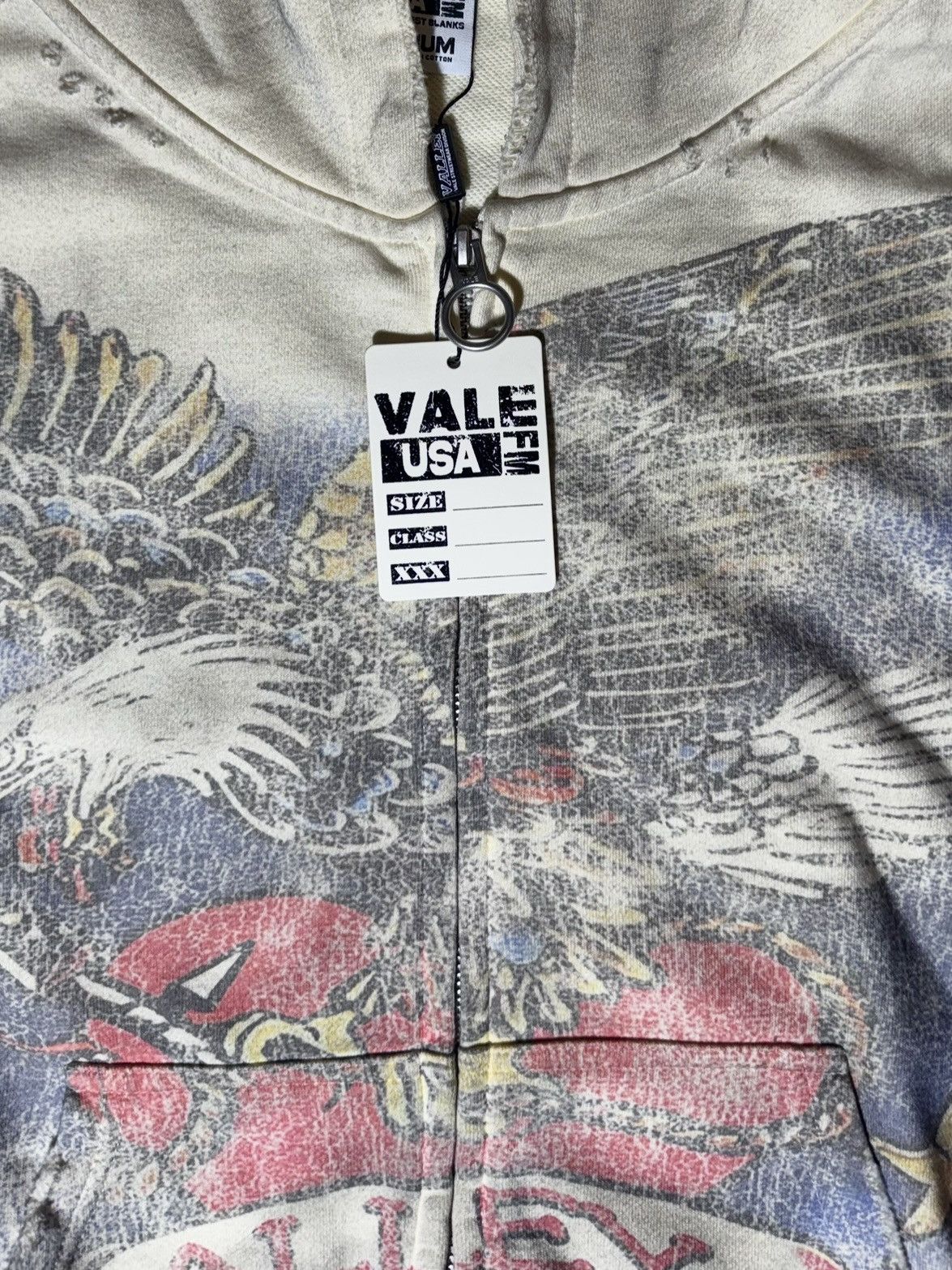Vale Vale Forever Nostalgia Zip Up ‘Tattered/Cream’ Size US M / EU 48-50 / 2 - 3 Thumbnail