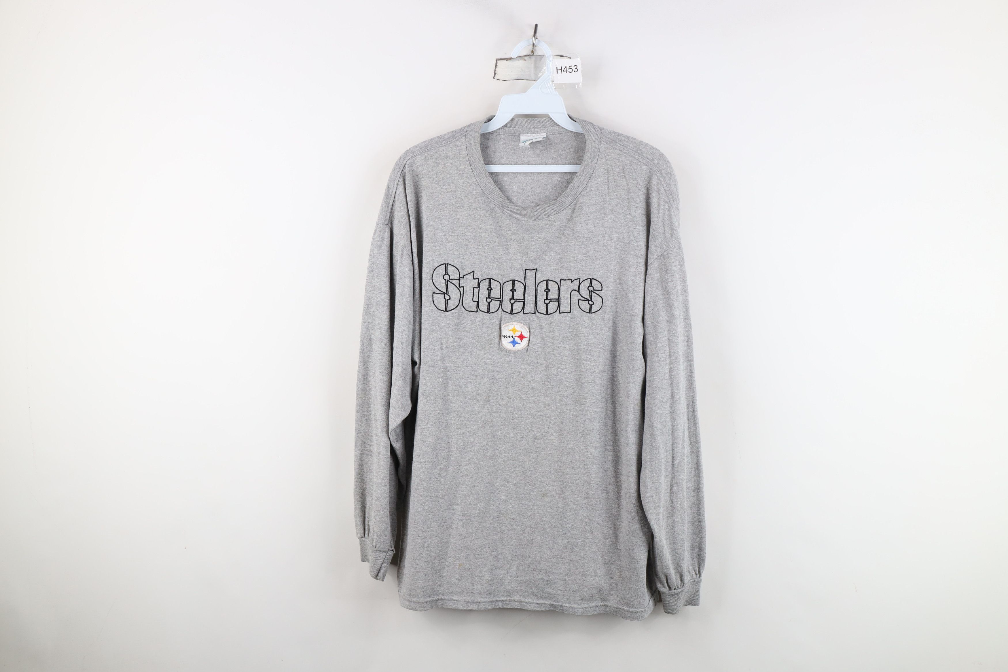 Vintage Vintage 90s Pittsburgh Steelers Football Long Sleeve T-Shirt Size US L / EU 52-54 / 3 - 1 Thumbnail