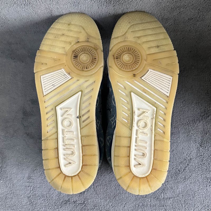 Louis Vuitton Louis Vuitton Denim Trainer Low-Top Sneakers - Size US 8 / EU 41 - 4 Thumbnail