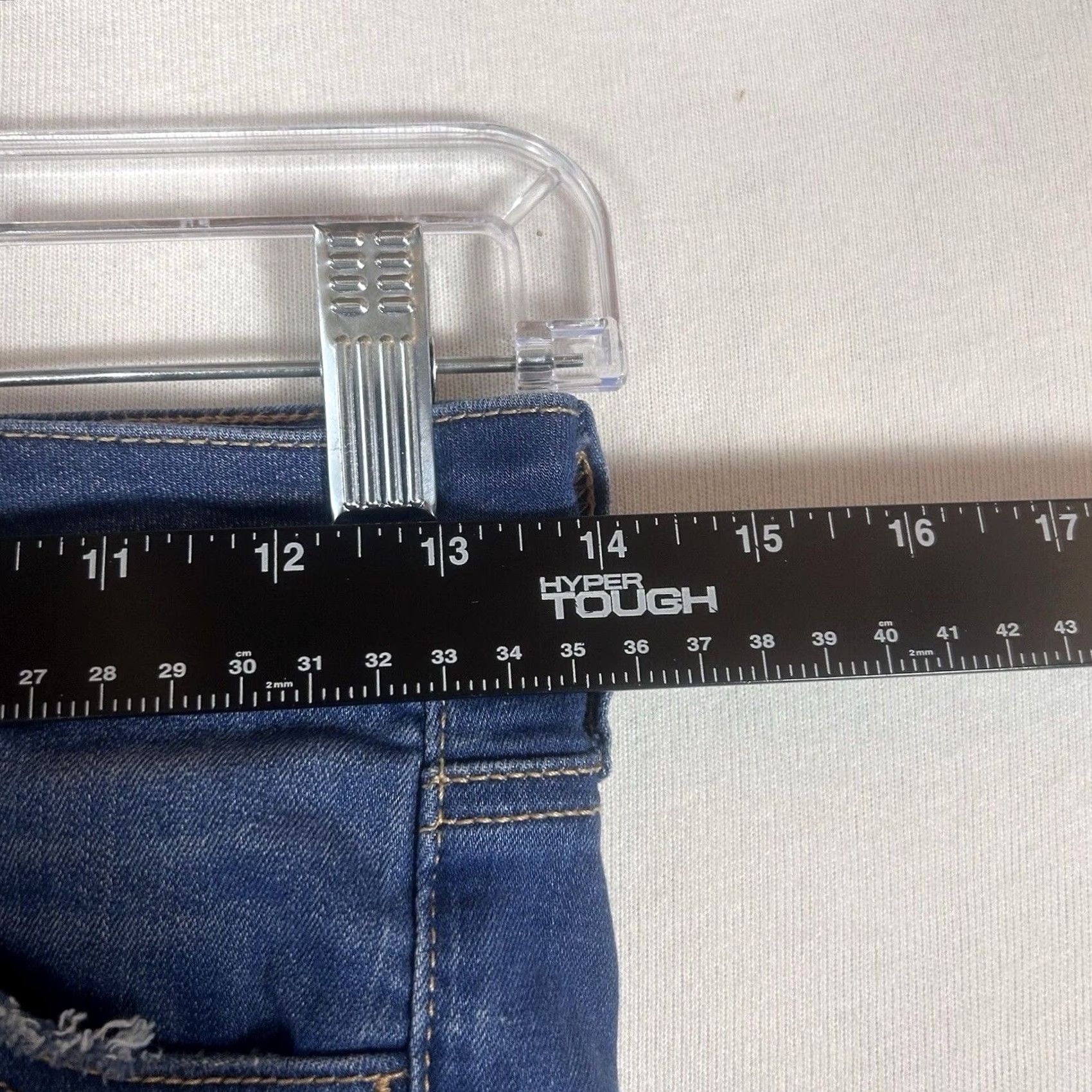 American Eagle Outfitters American Eagle Jegging Jeans Womens 2 Long Super Stretch X Blue Denim Skinny AEO Size 26" / US 2 / IT 38 - 7 Thumbnail