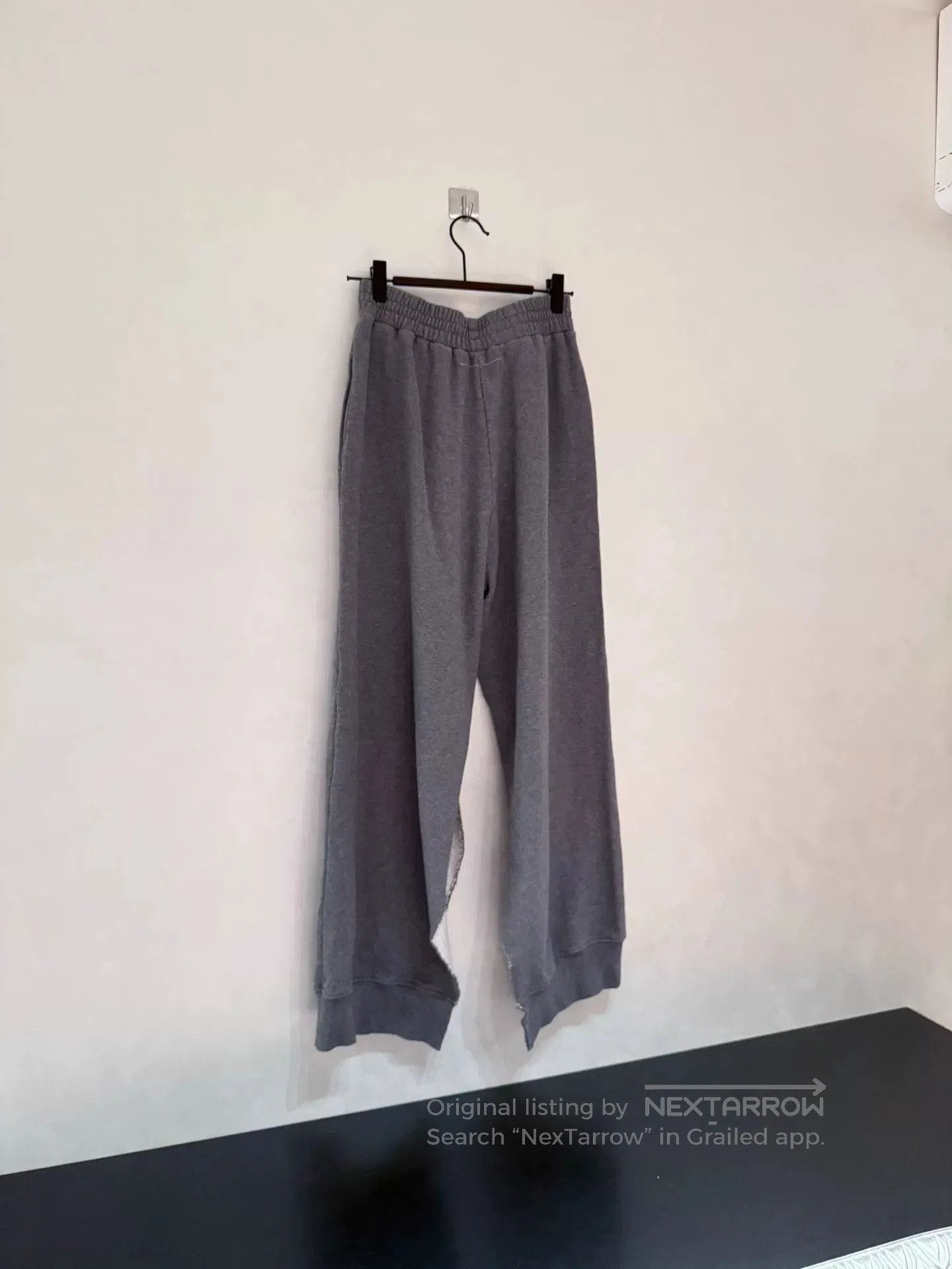 Maison Margiela Maison Margiela MM6 Gray Split Hem Sweatpants. Size 33" - 2 Thumbnail