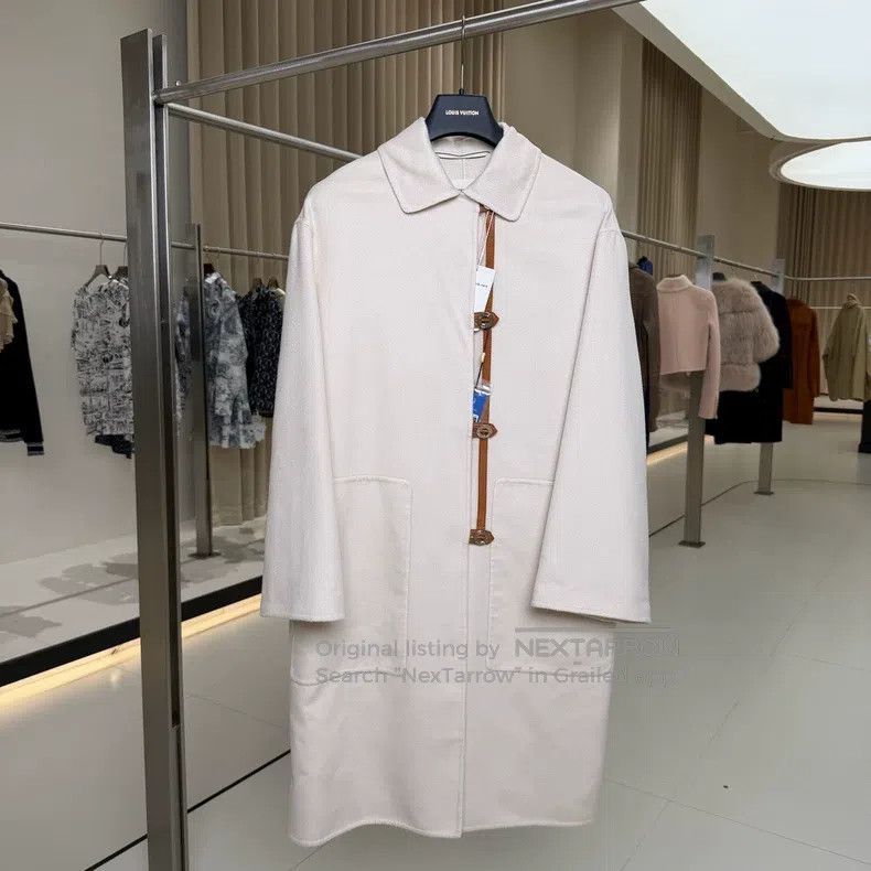Other Hermes Mint Pink Single Breasted Cashmere Coat Size XS / US 0-2 / IT 36-38 - 1 Thumbnail