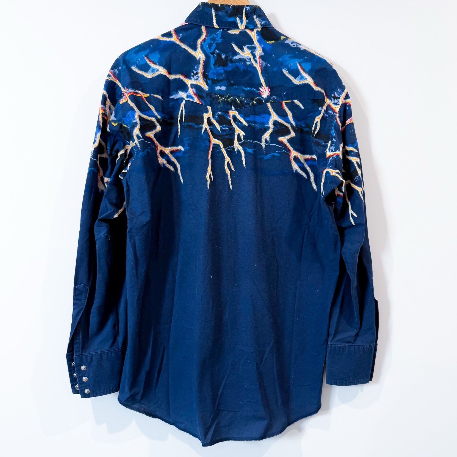 Wrangler WRANGLER Vintage Western Pearl Snap Lightning Yoke M Size US M / EU 48-50 / 2 - 3 Thumbnail