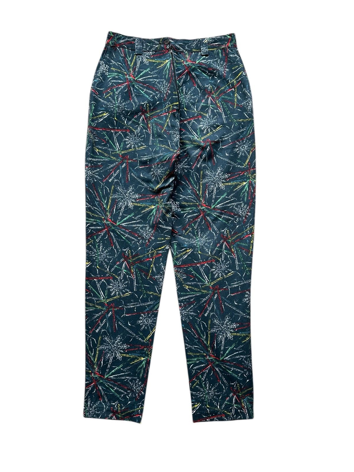 Vintage 70's vintage BENETTON Italy printed pants Size US 28 / EU 44 - 2 Thumbnail