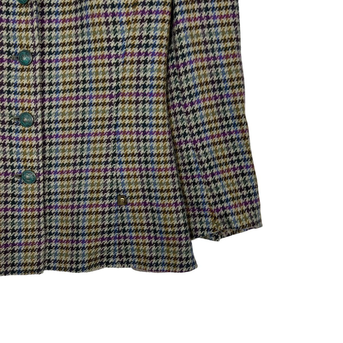 Aigner × Etienne Aigner 🔥 VINTAGE ETIENNE AIGNER TWEED WOOL BLAZER MADE IN GERMANY Size M / US 6-8 / IT 42-44 - 5 Thumbnail
