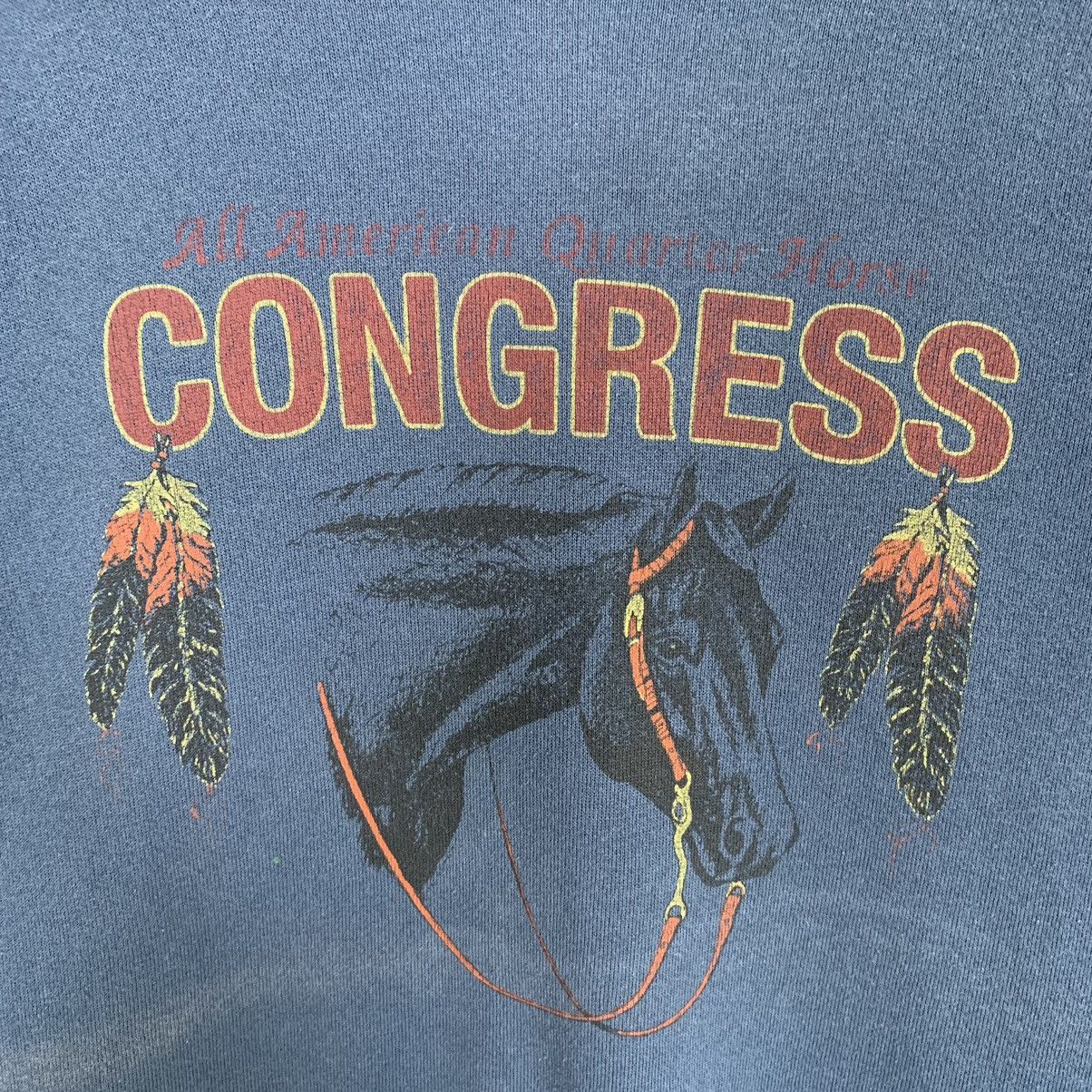 Vintage Vintage Congress Animal Design Horse Sweatshirt Crewneck Size US XL / EU 56 / 4 - 5 Thumbnail