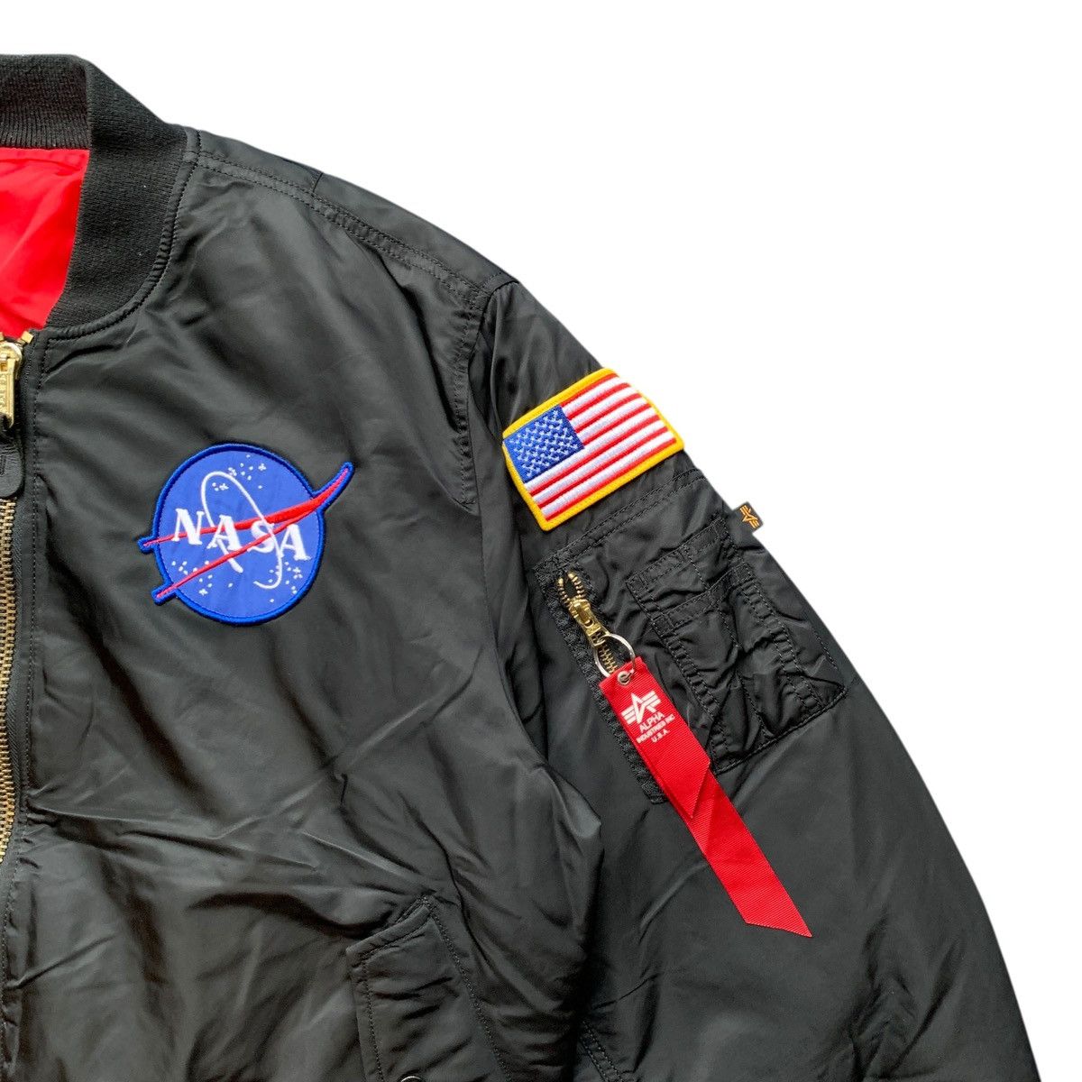 Alpha Industries × NASA Rare Alpha Industries MA-1 Bomber Flight Jacket Size US M / EU 48-50 / 2 - 4 Thumbnail
