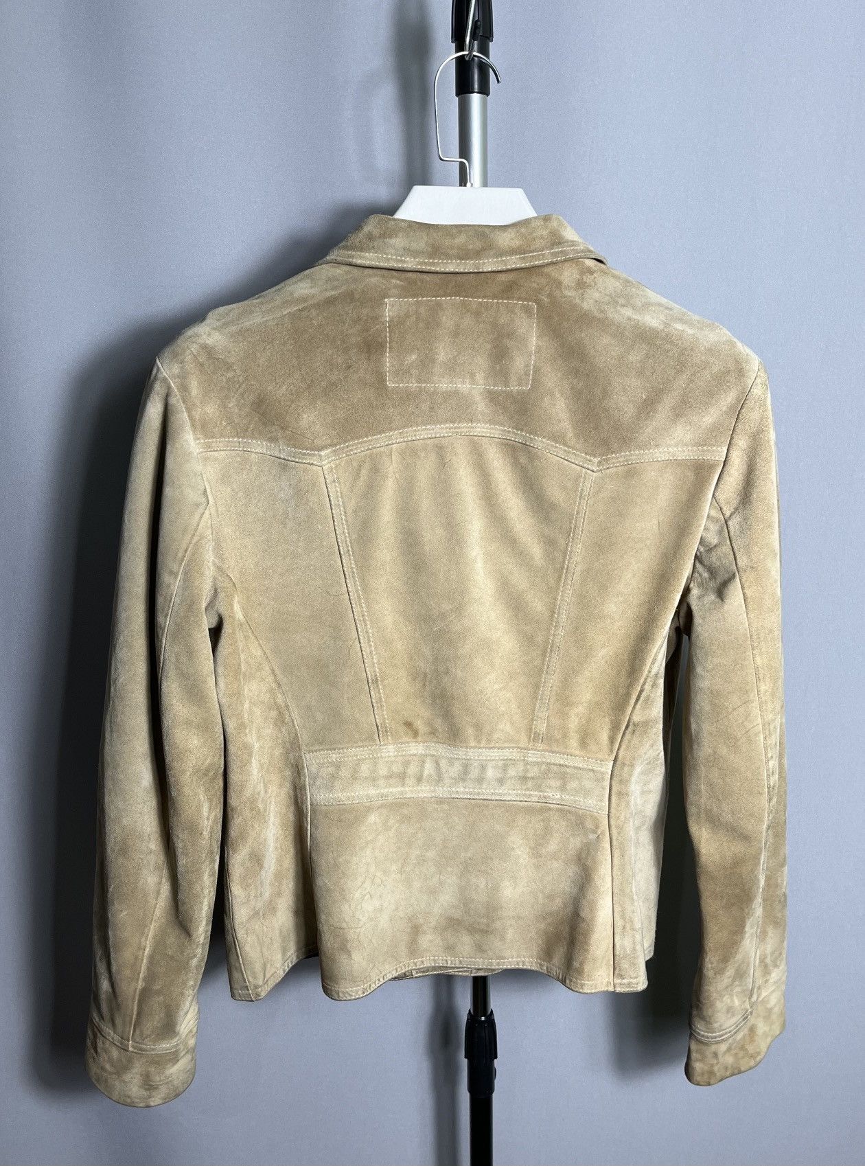 Dolce & Gabbana dolce gabbana jeans suede beige jacket women leather button Size M / US 6-8 / IT 42-44 - 10 Thumbnail