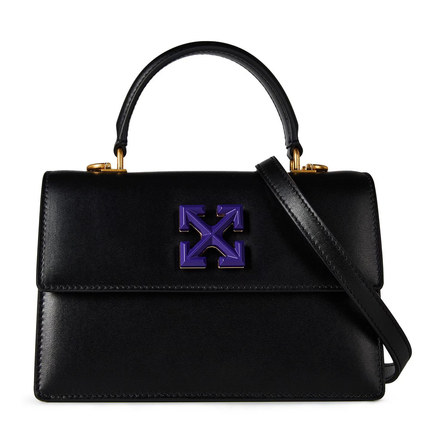 Off-White o1g2r1mq1224 Size: OS / Jitney 1.4 Top Handle Bag in Black Size ONE SIZE - 1 Thumbnail