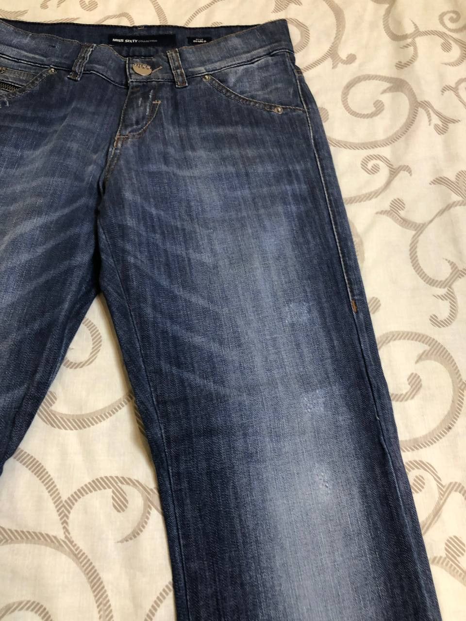 Miss Sixty Miss Sixty Diablo Slim Straight Leg Jeans Womens Destroyed Size 25" / US 0 / IT 36 - 8 Thumbnail