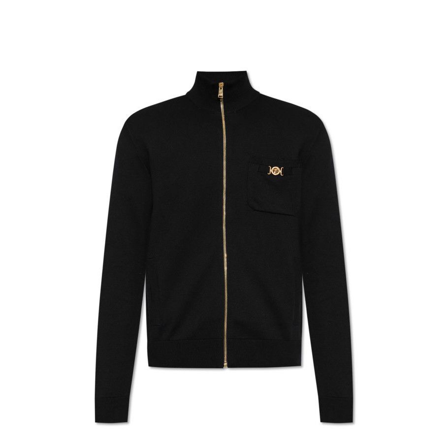Versace VERSACE Black Cardigan New & Authentic (Men's size:M;) Size US M / EU 48-50 / 2 - 1 Preview