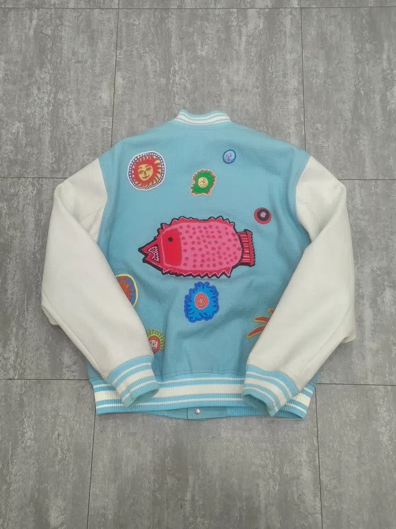 Louis Vuitton Louis Vuitton Yayoi Kusama Signature Baseball Jacket Size US M / EU 48-50 / 2 - 2 Thumbnail