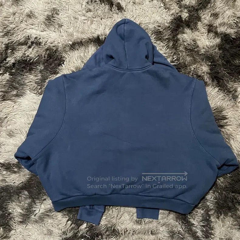 Balenciaga Balenciaga Blue Four Sleeve Faux Two-Piece Zip Hoodie Flee Size US M / EU 48-50 / 2 - 2 Thumbnail