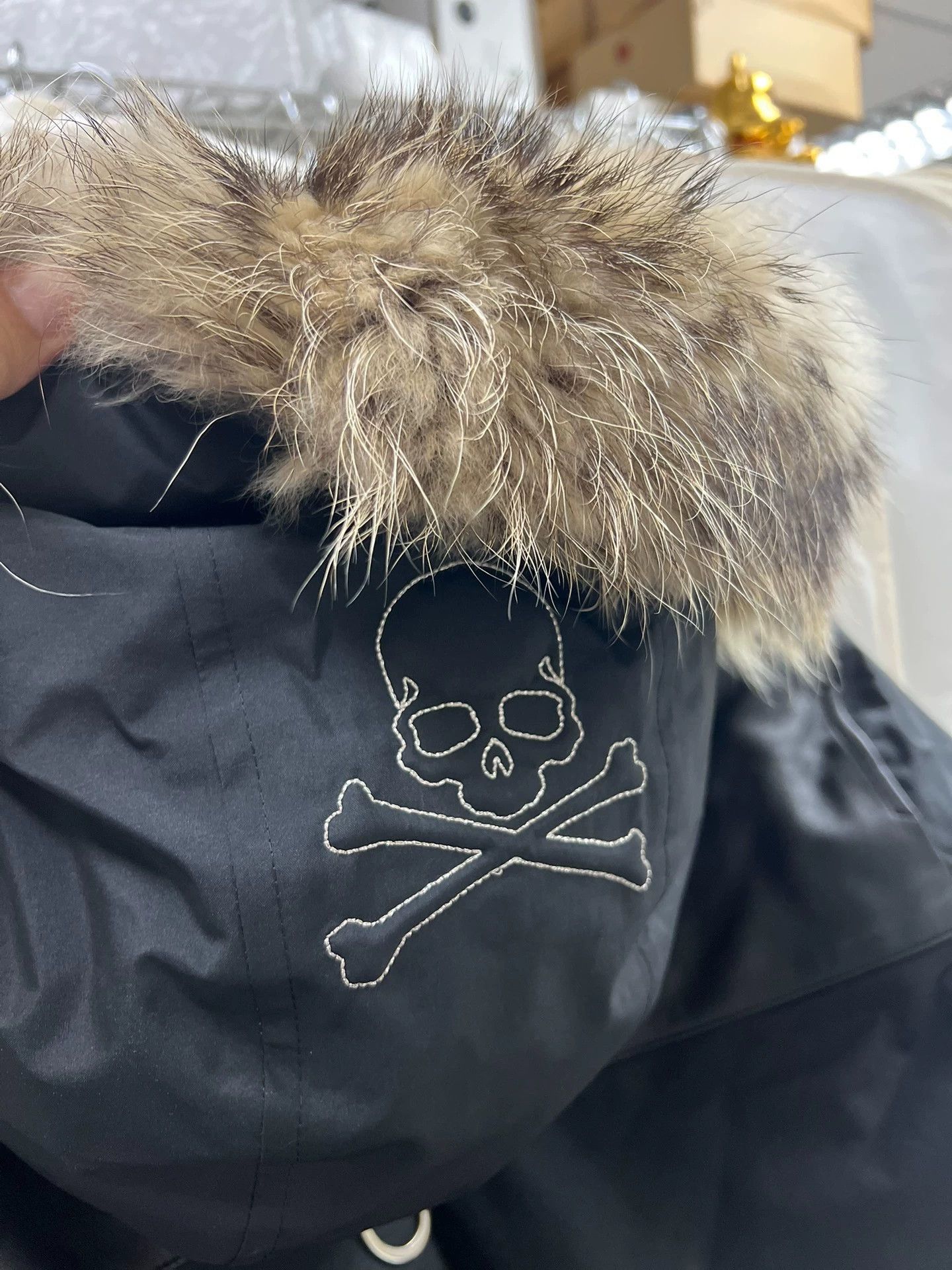 Mastermind Japan MMJ GoreTex Riri Zip Rabbit Fur Collar Goose Down L Jacket Size US L / EU 52-54 / 3 - 4 Thumbnail
